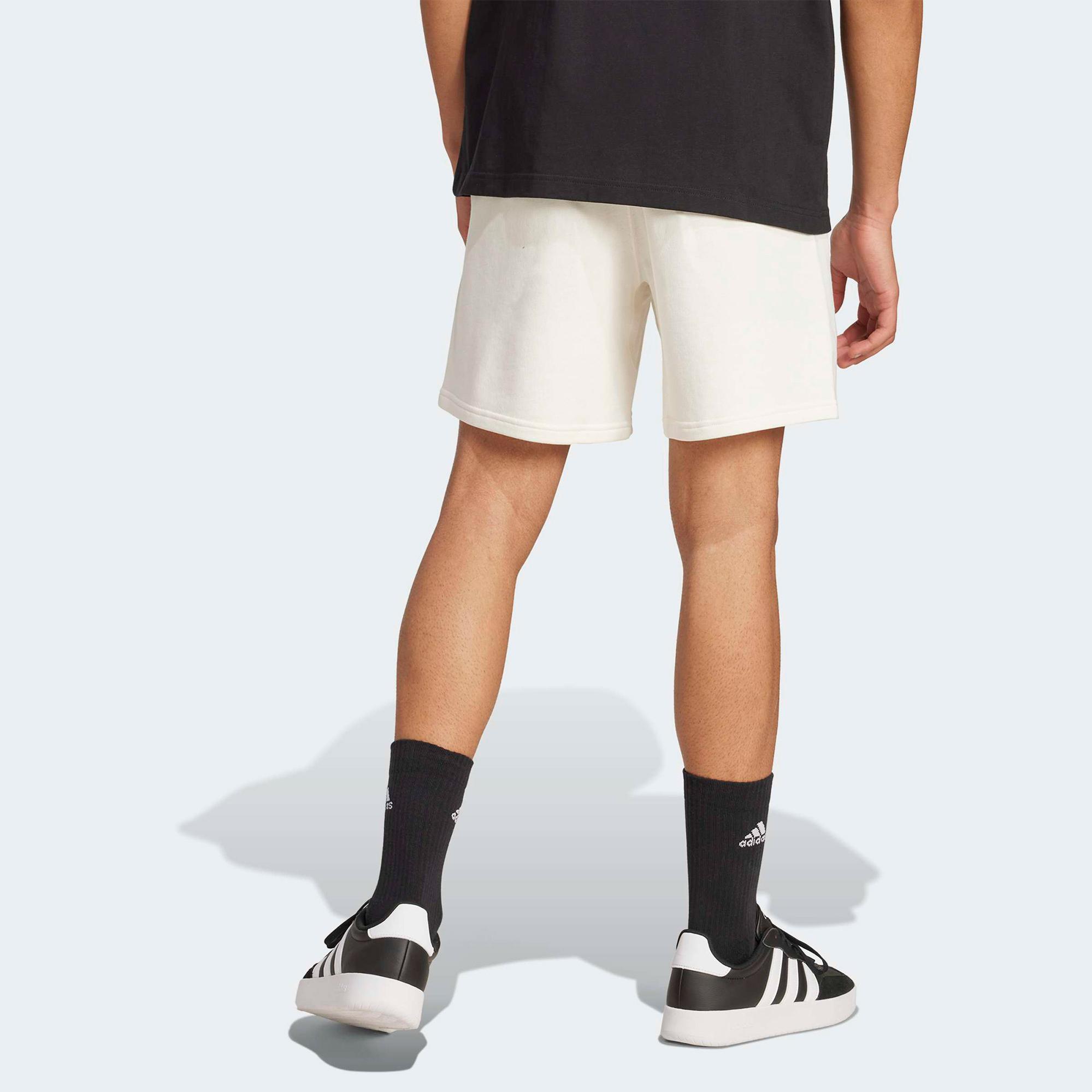adidas All Szn French Terry Erkek Beyaz Antrenman Şortu