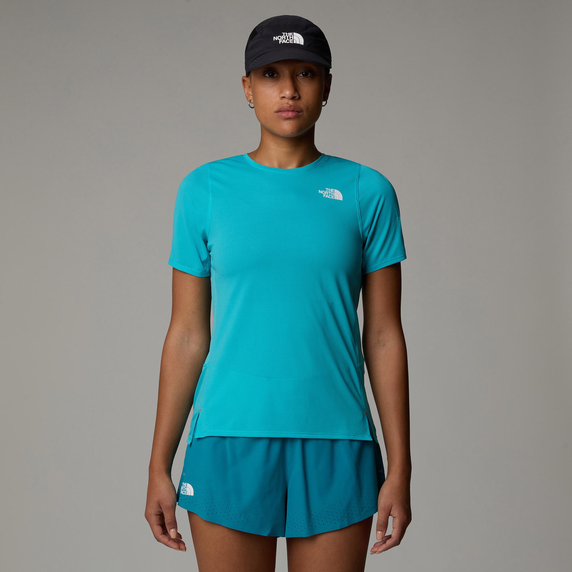 The North Face Summit Series High Trail Kadın Mavi Koşu T-Shirt