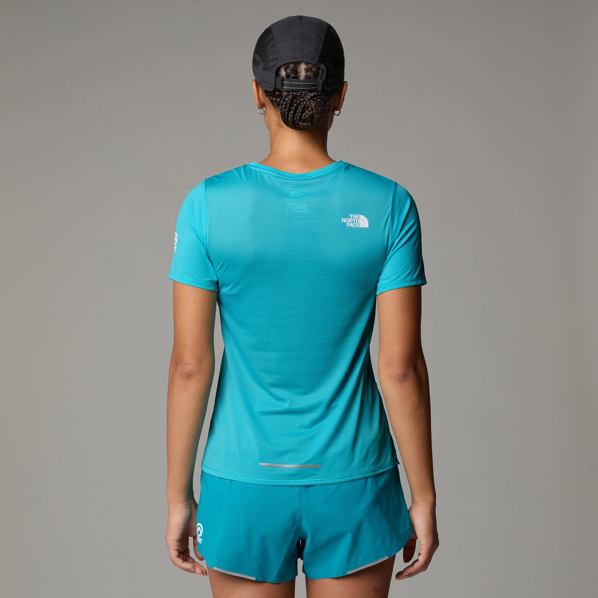 The North Face Summit Series High Trail Kadın Mavi Koşu T-Shirt