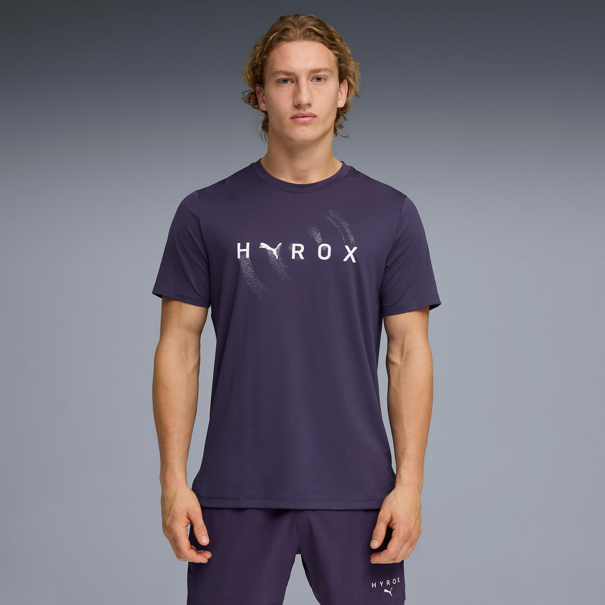 Puma x Hyrox Cloudspun Thermo Erkek Lacivert Antrenman T-Shirt