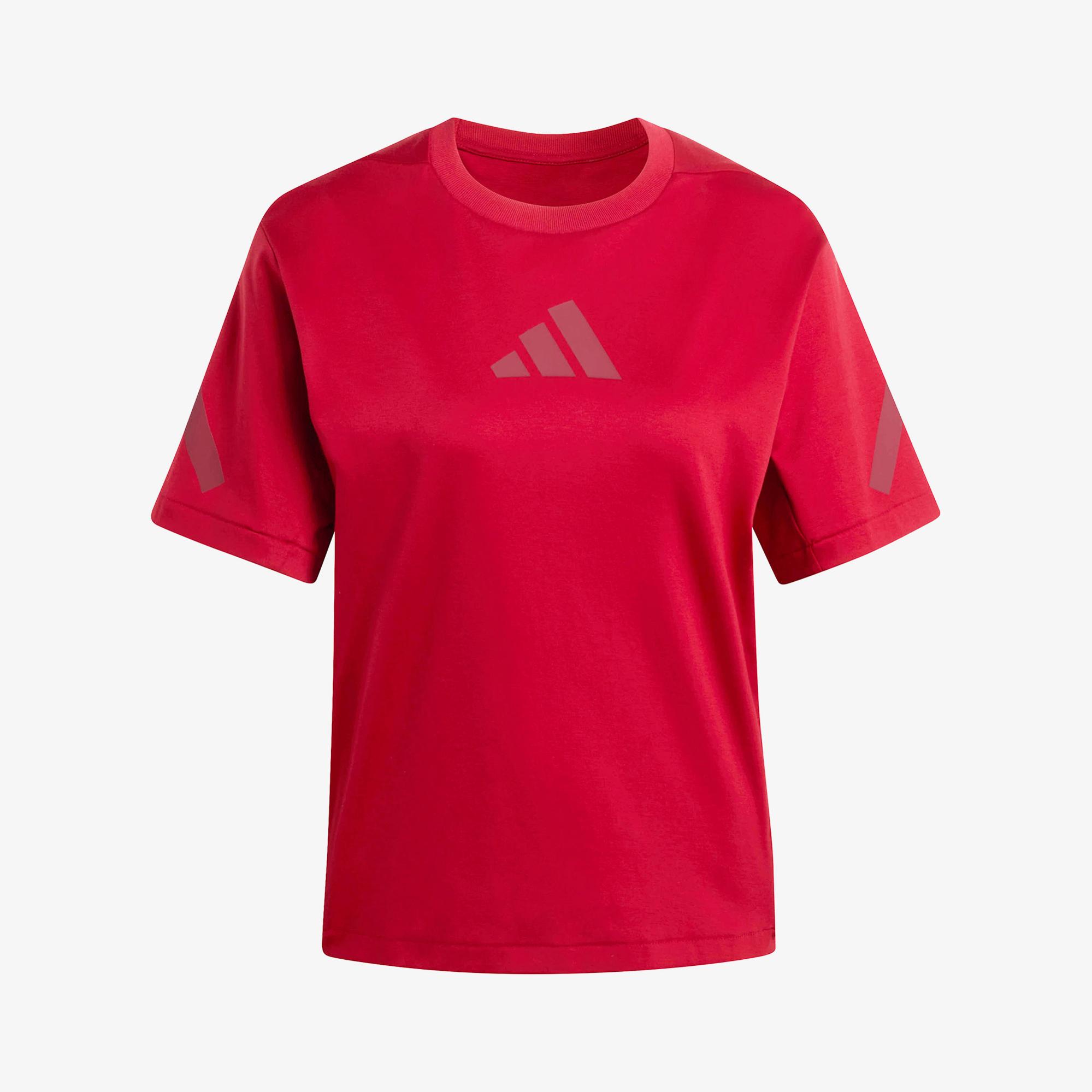 adidas Z.N.E. Kadın Bordo Antrenman T-Shirt