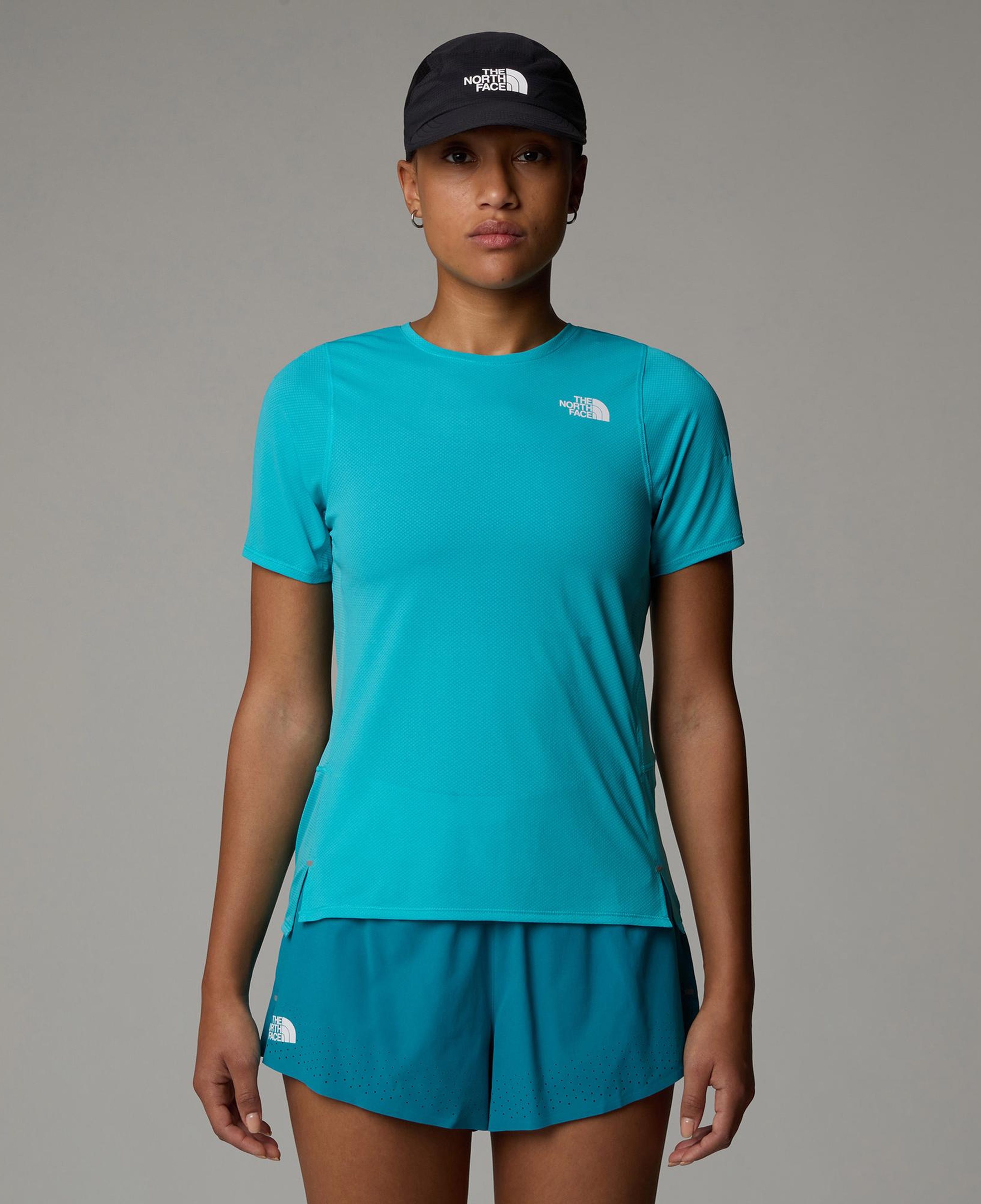 The North Face Summit Series High Trail Kadın Mavi Koşu T-Shirt