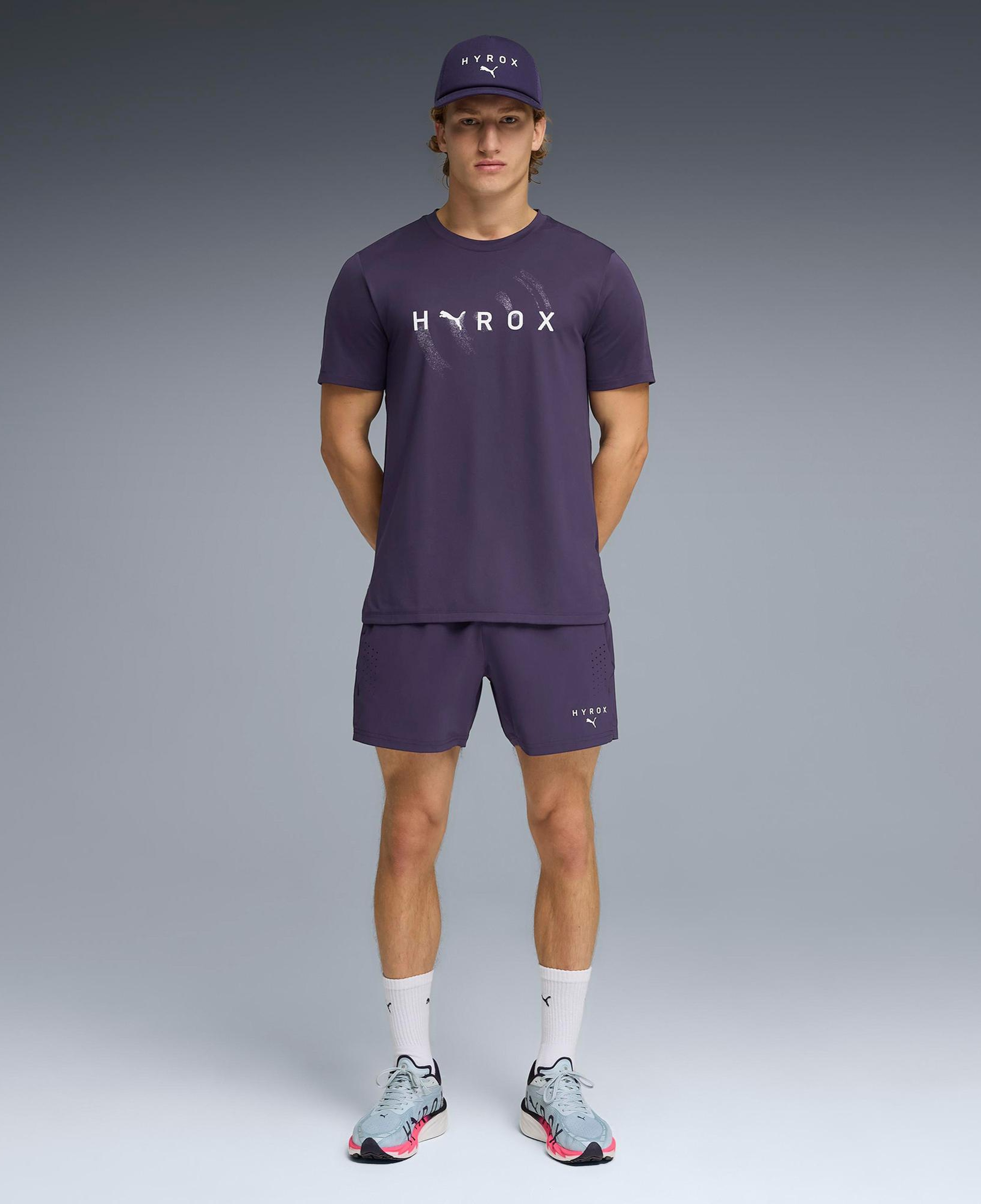 Puma x Hyrox Cloudspun Thermo Erkek Lacivert Antrenman T-Shirt