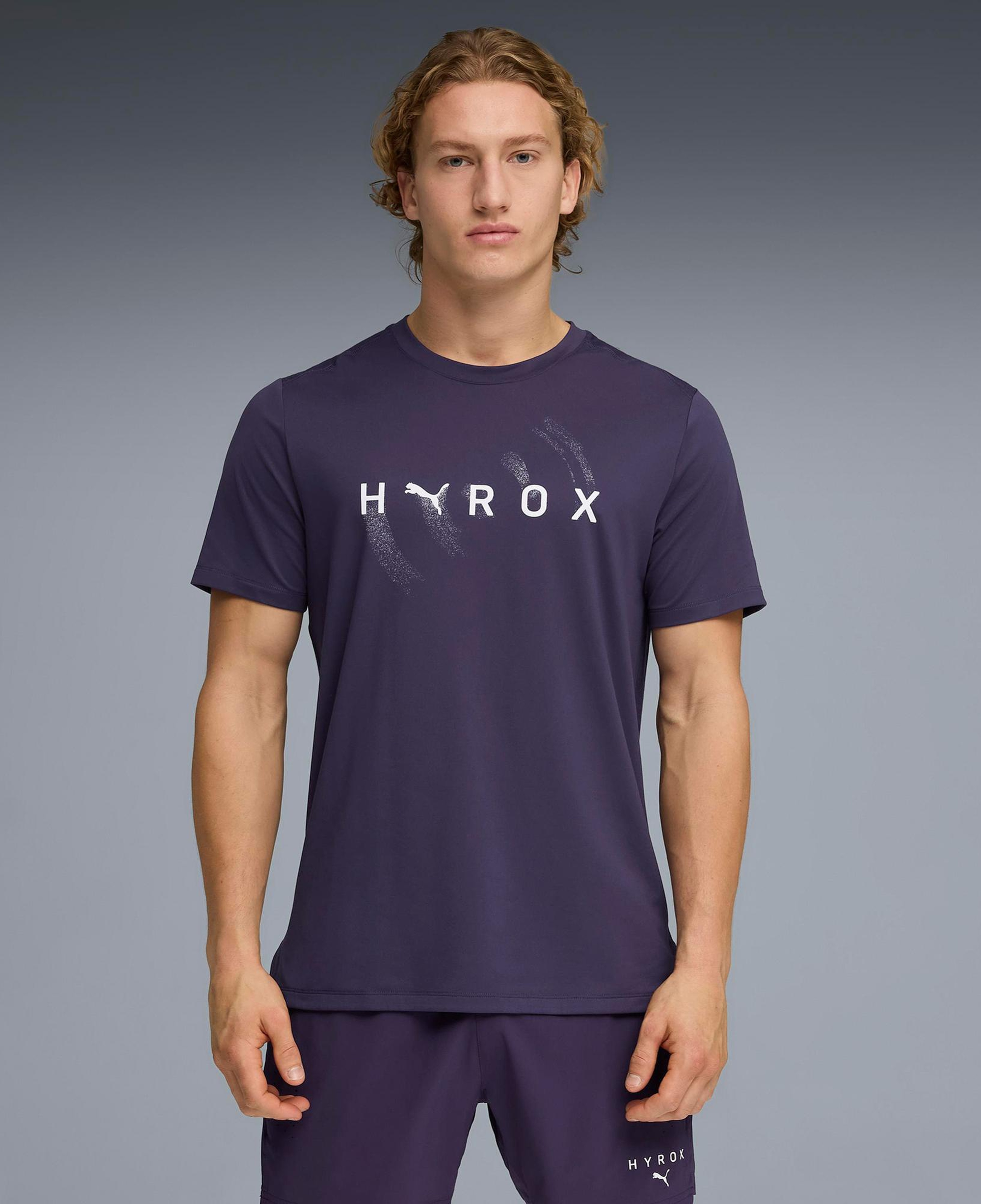 Puma x Hyrox Cloudspun Thermo Erkek Lacivert Antrenman T-Shirt