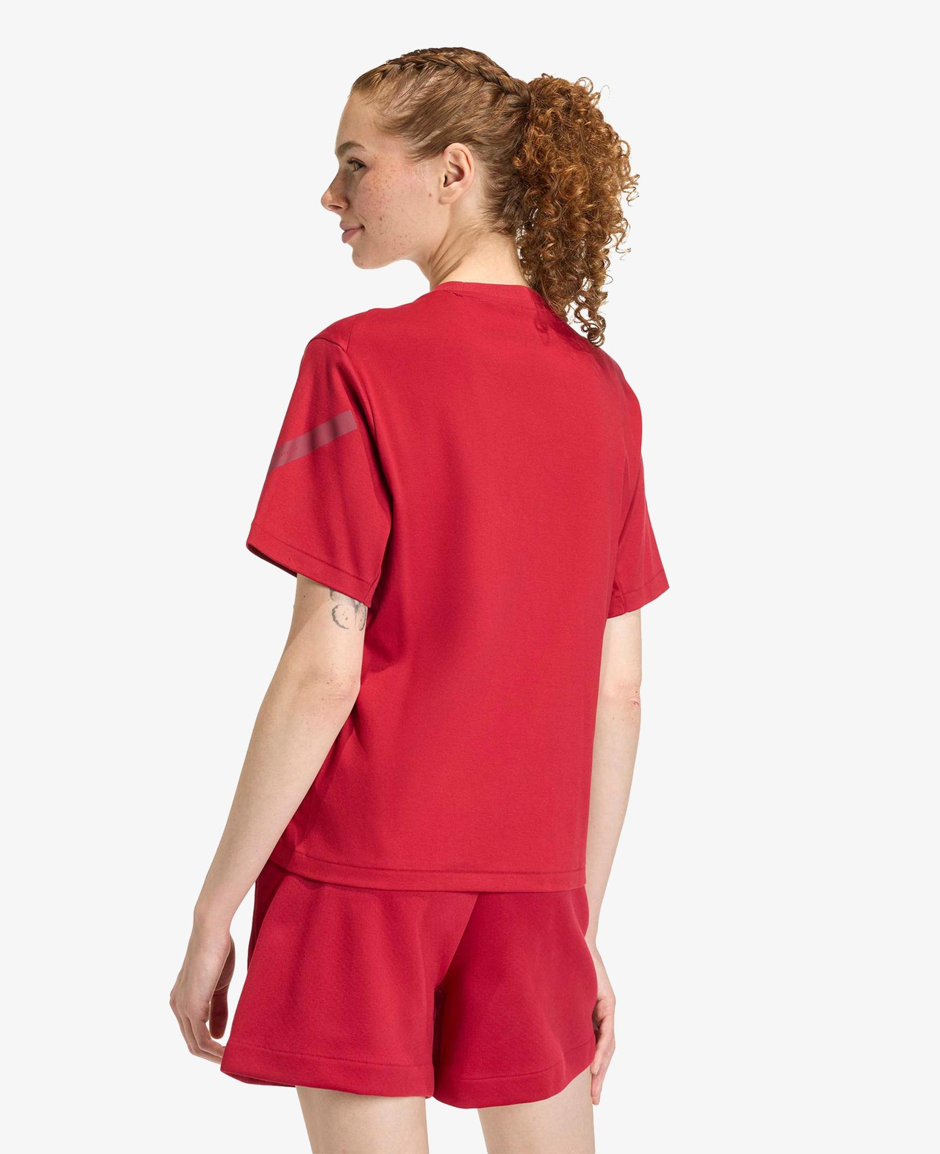 adidas Z.N.E. Kadın Bordo Antrenman T-Shirt