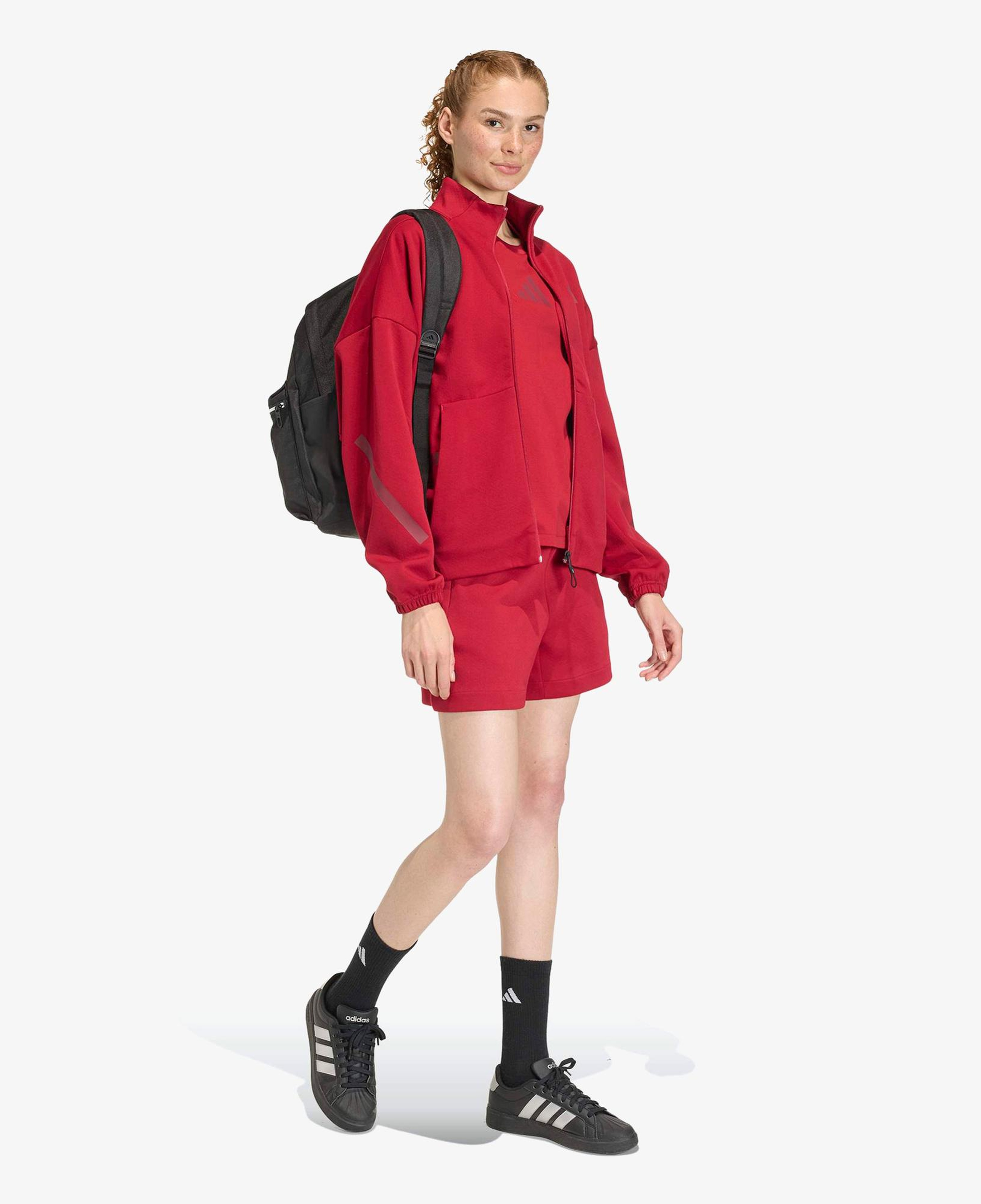 adidas Z.N.E. Kadın Bordo Antrenman T-Shirt