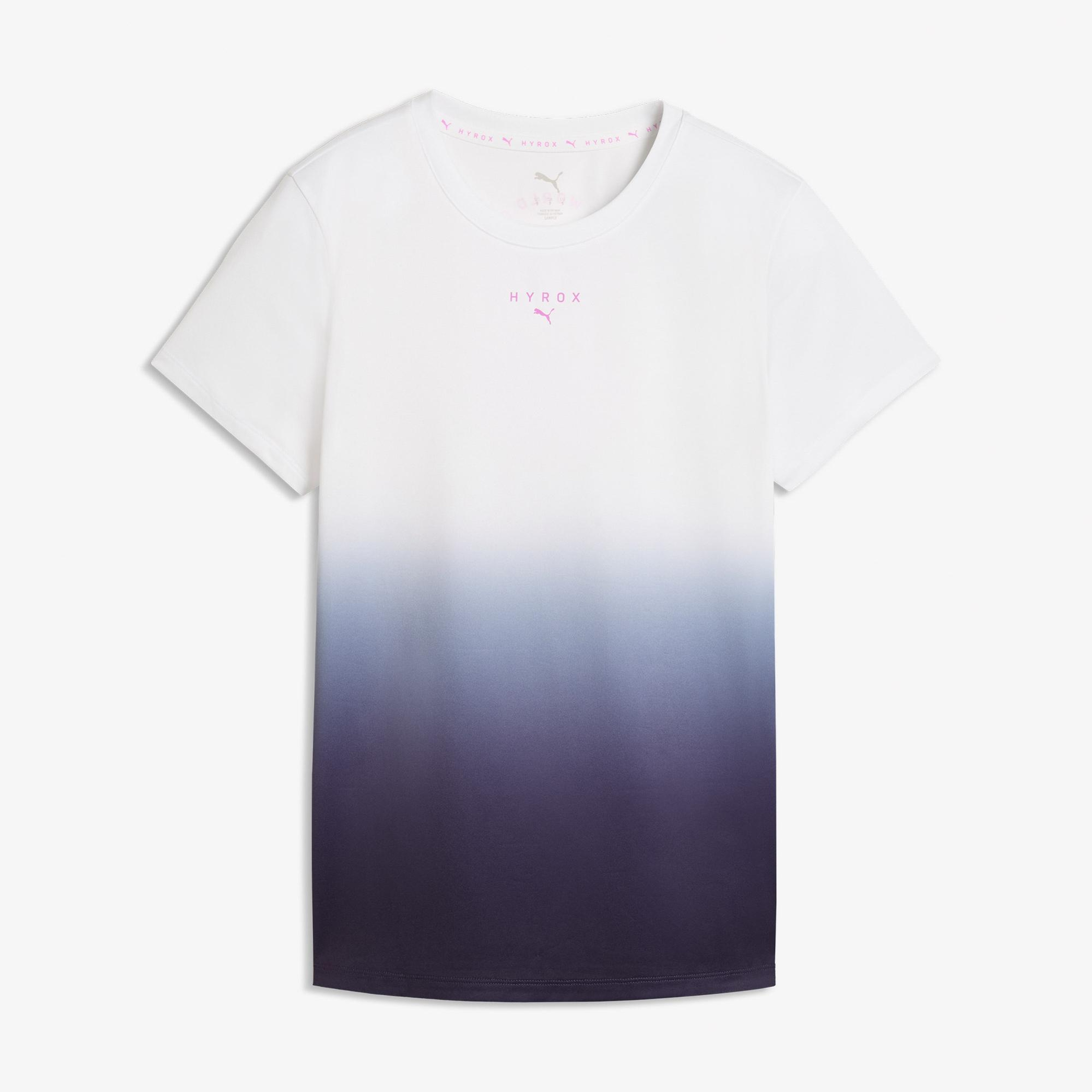 Puma x Hyrox Poly Graphic Kadın Beyaz Antrenman T-Shirt