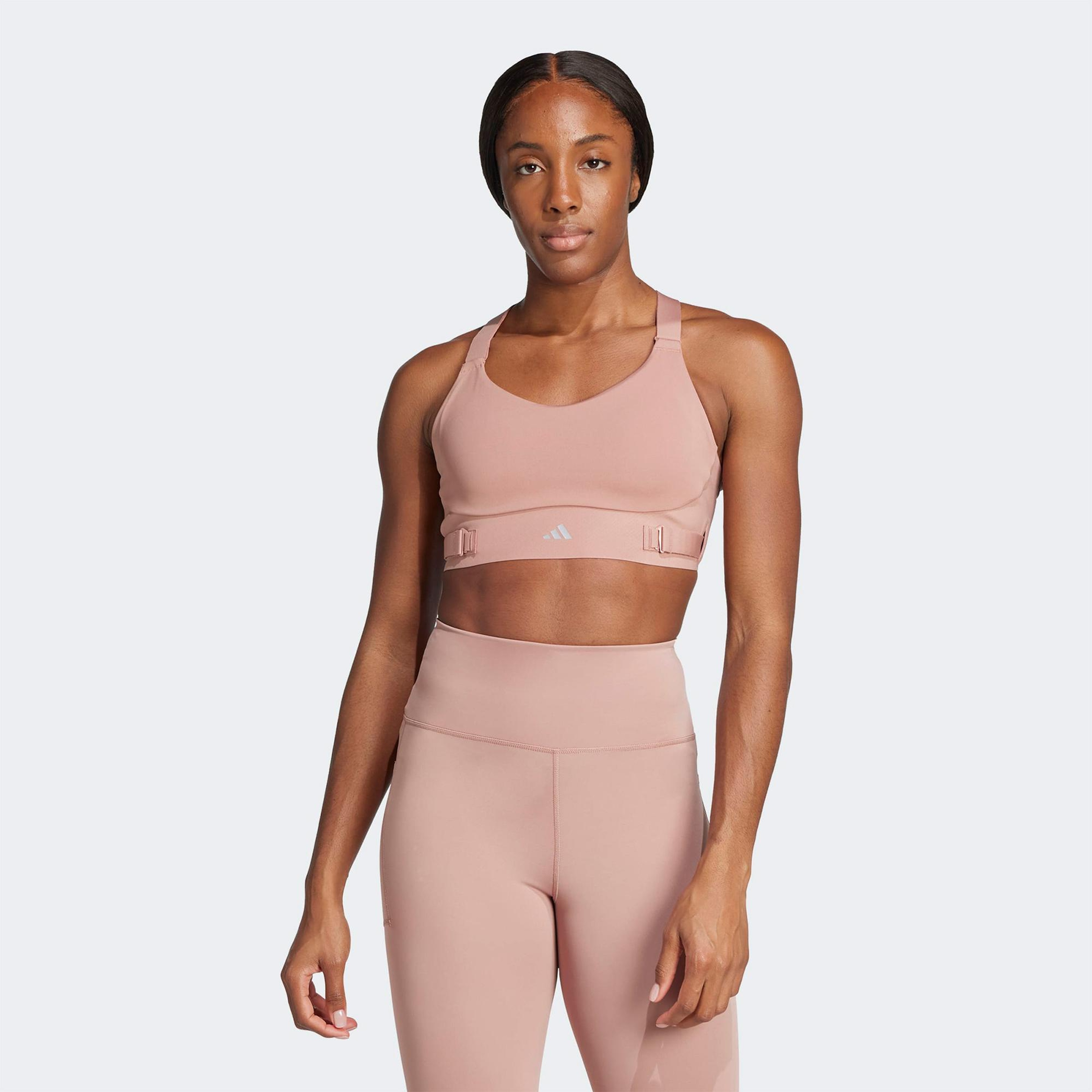 adidas Fastim L Hs Kadın Pembe Antrenman Bra