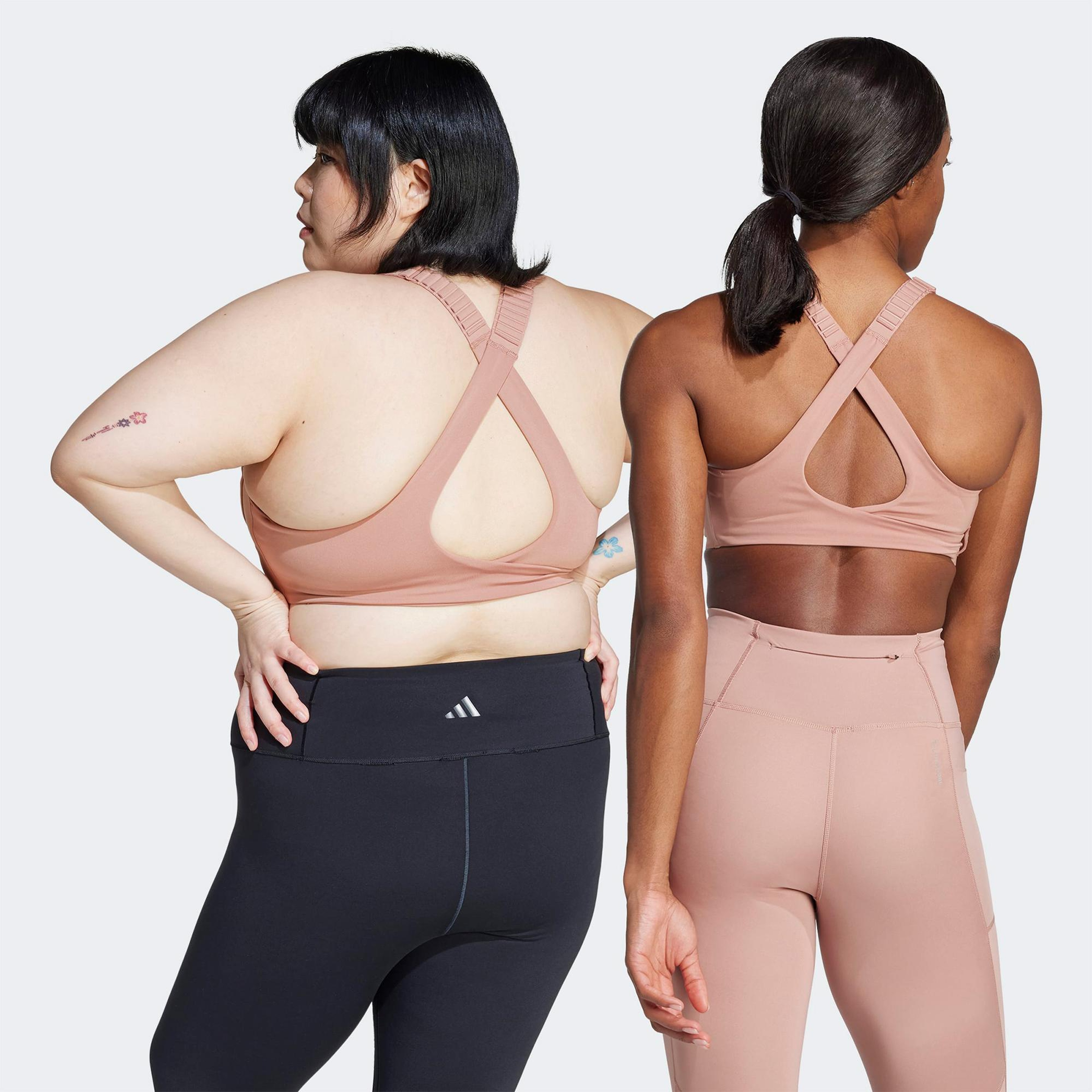 adidas Fastim L Hs Kadın Pembe Antrenman Bra