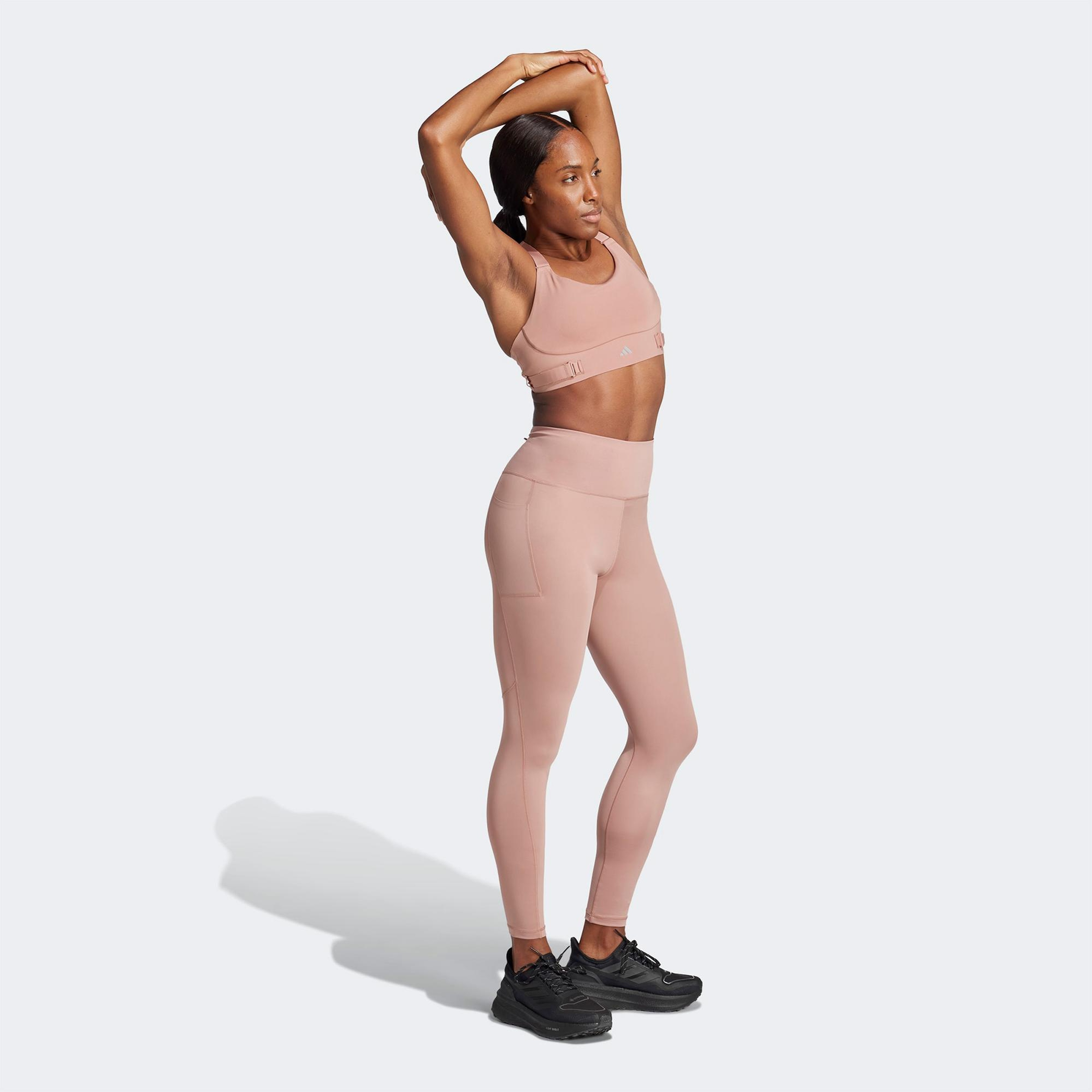 adidas Fastim L Hs Kadın Pembe Antrenman Bra