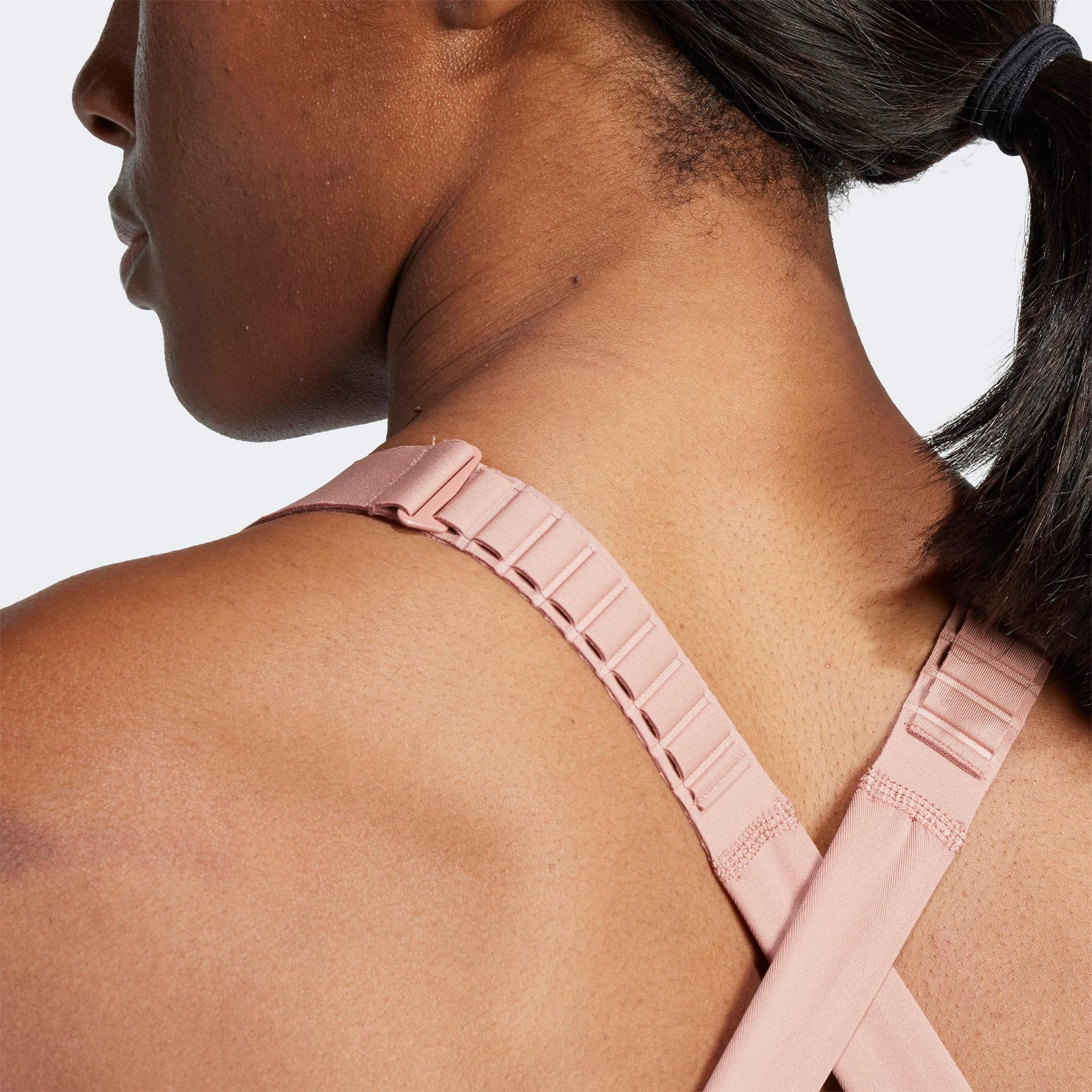 adidas Fastim L Hs Kadın Pembe Antrenman Bra