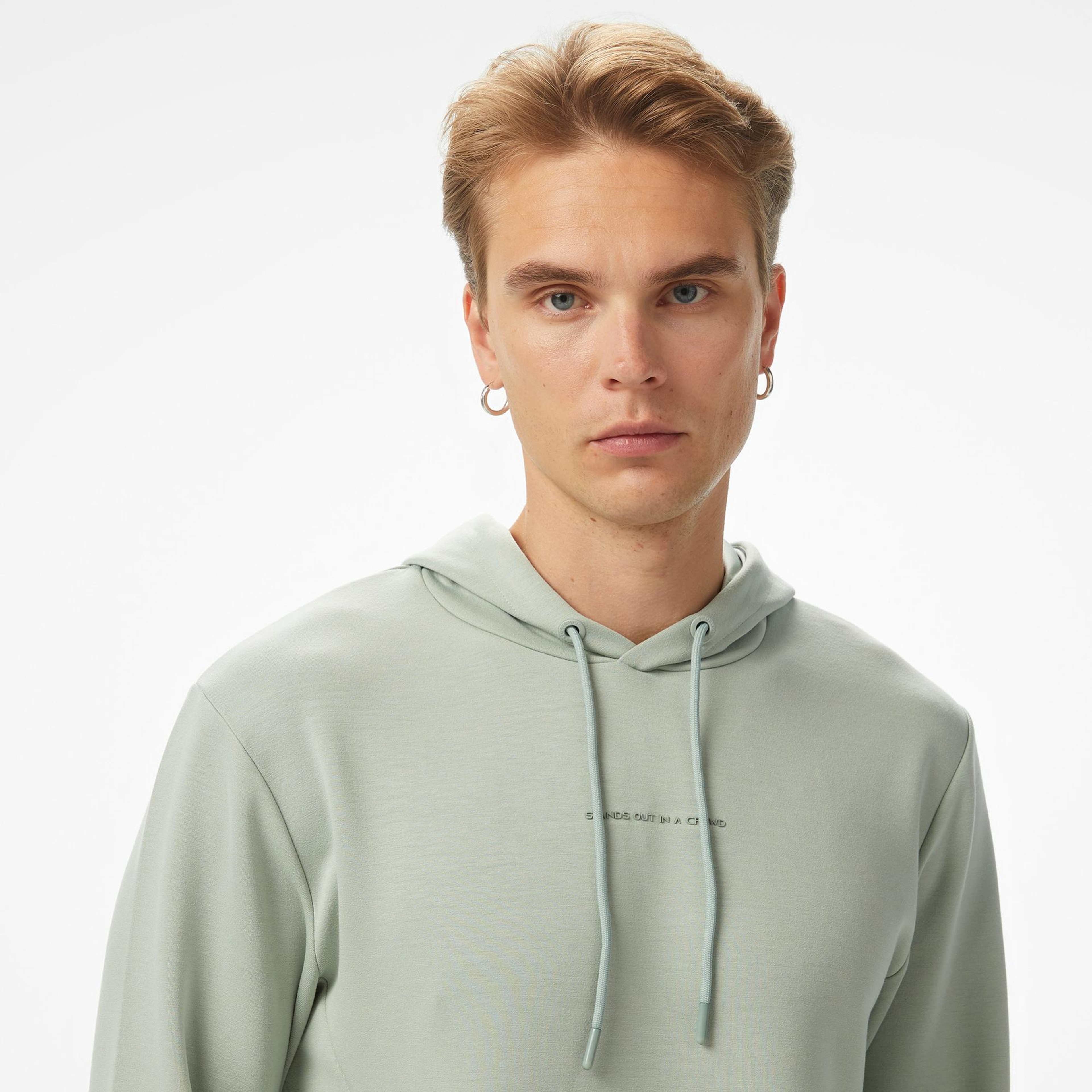 Sportempt Stm319 Erkek Yeşil Sweatshirt