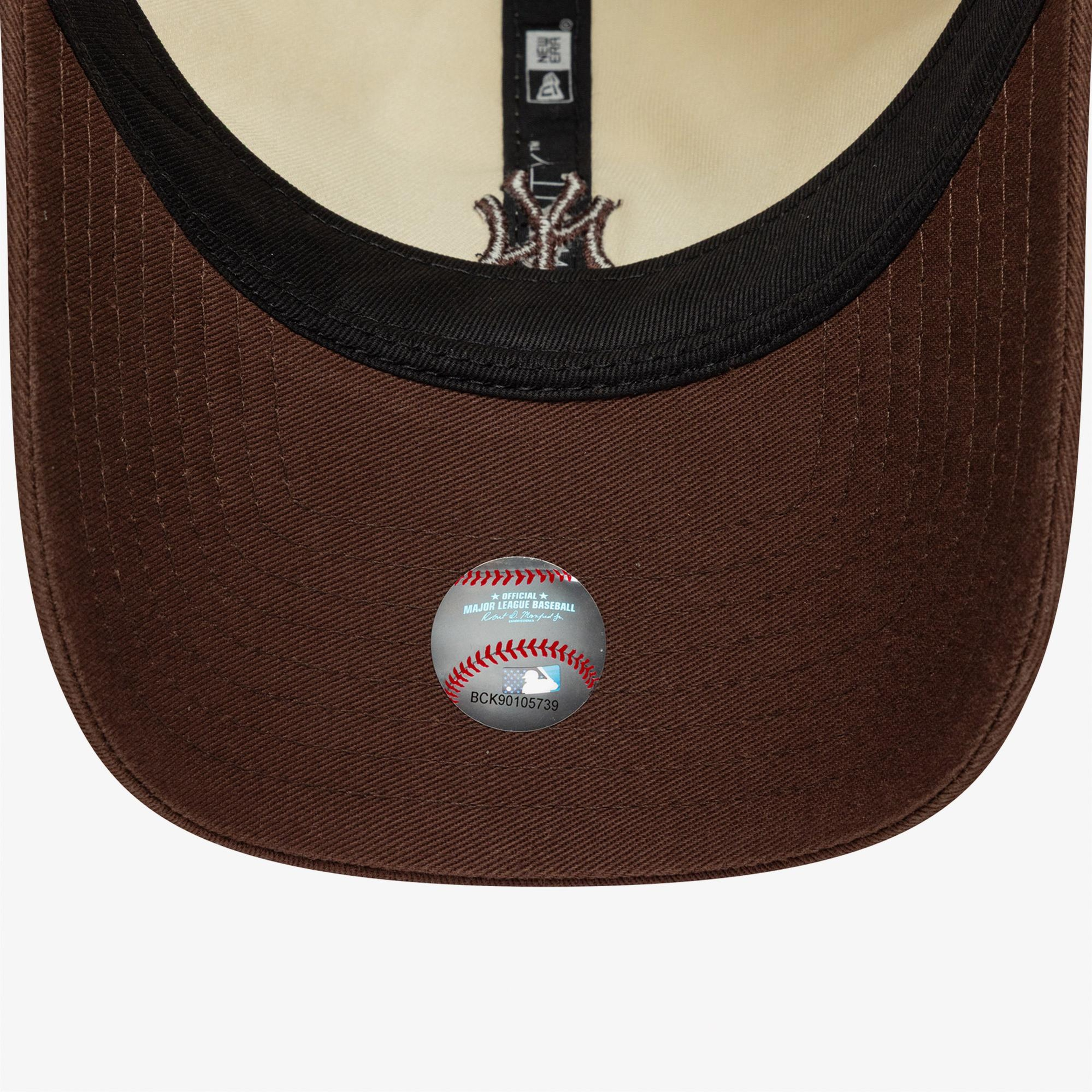 New Era 9TWENTY New York Yankees MLB Mini Logo Unisex Krem Şapka