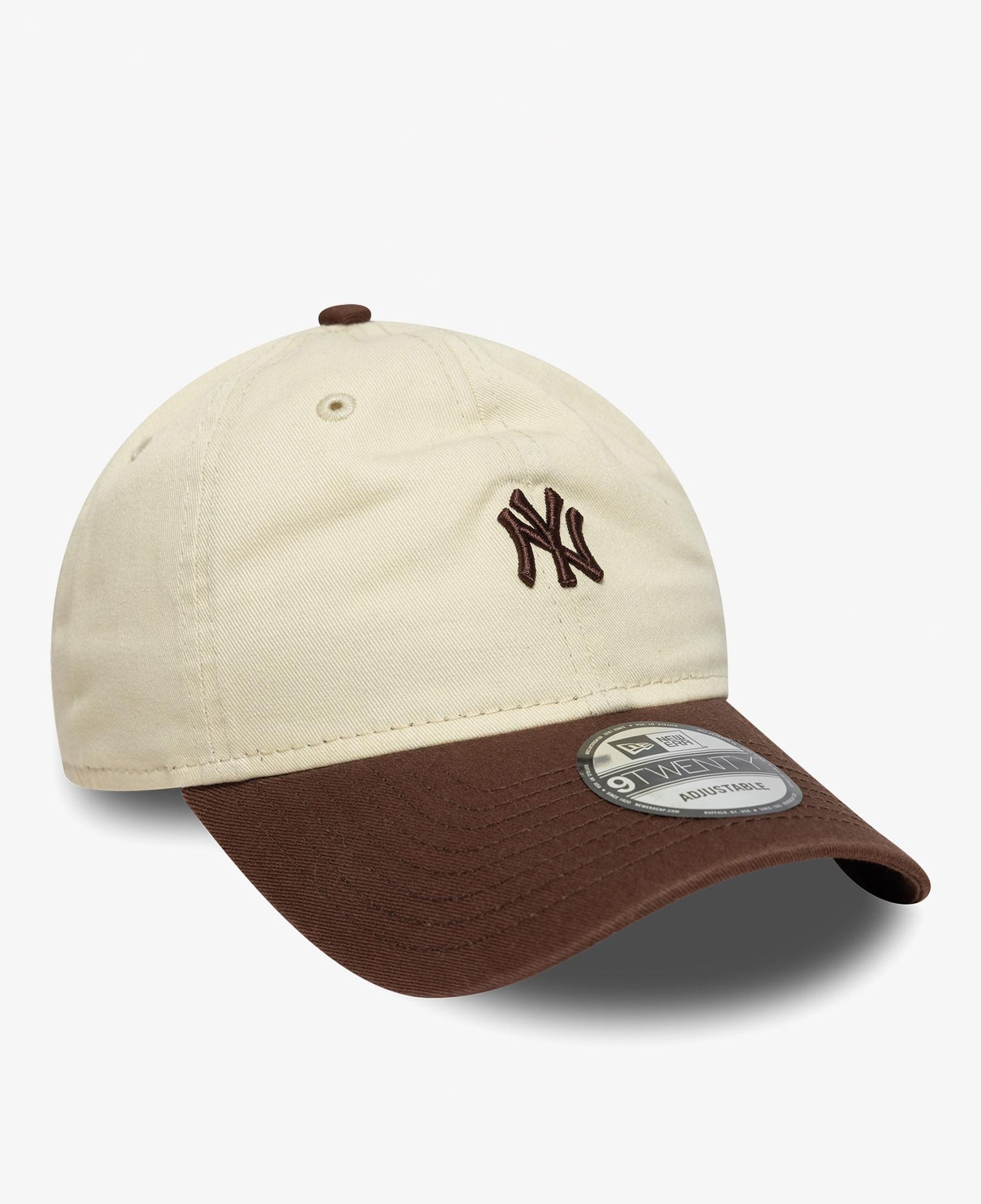 New Era 9TWENTY New York Yankees MLB Mini Logo Unisex Krem Şapka