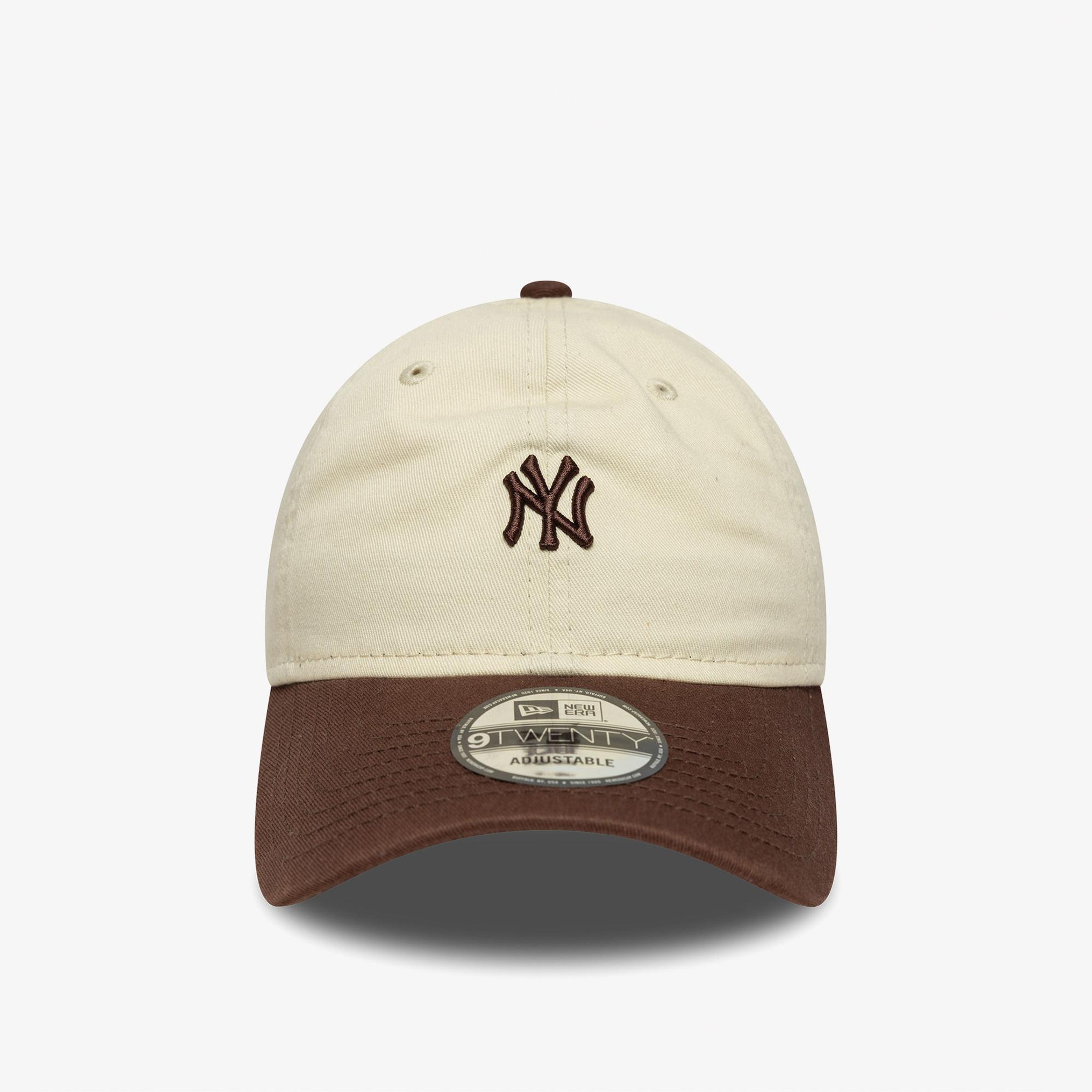 New Era 9TWENTY New York Yankees MLB Mini Logo Unisex Krem Şapka