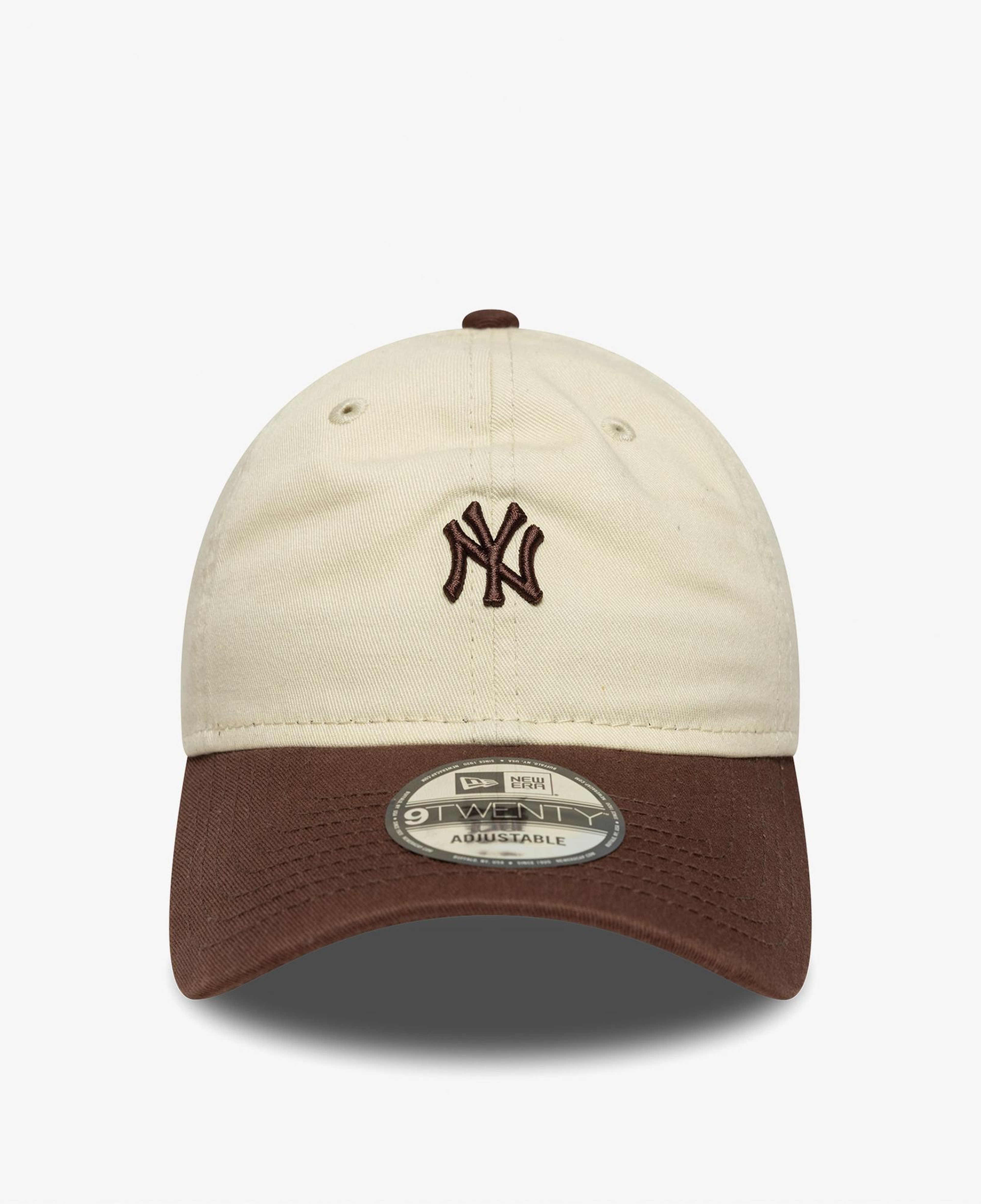New Era 9TWENTY New York Yankees MLB Mini Logo Unisex Krem Şapka