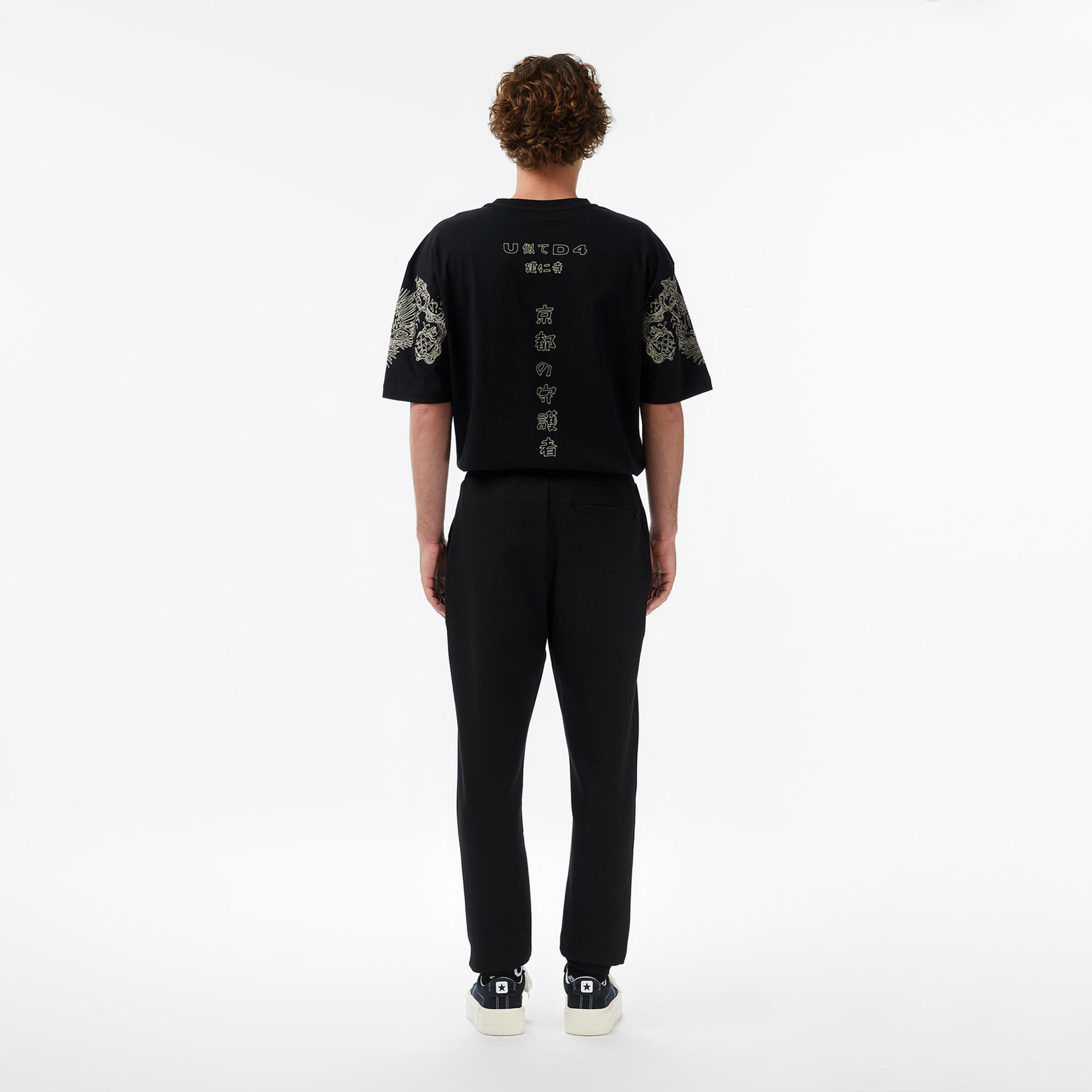 UNITED4 Regular Fit Erkek Siyah Eşofman Altı