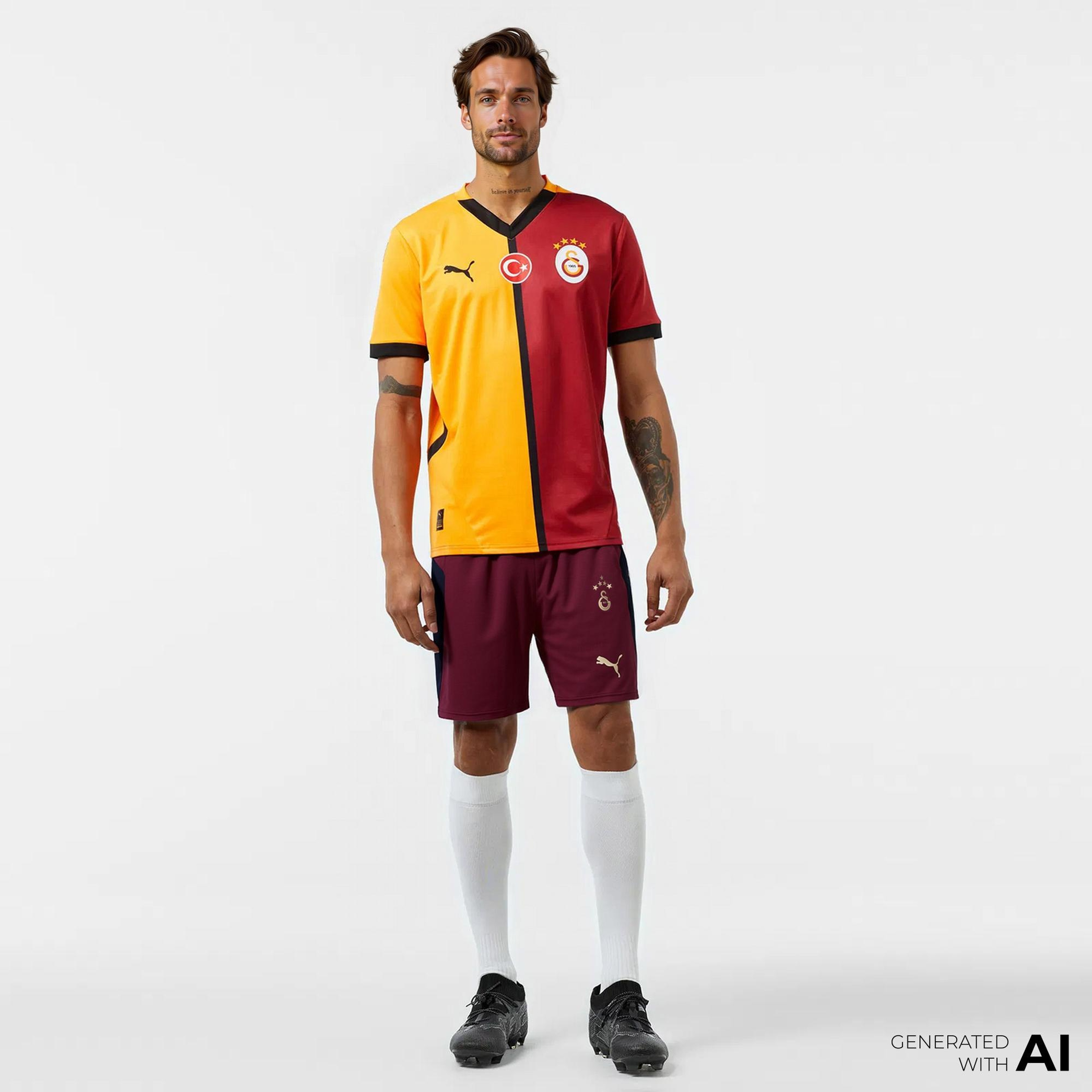 Puma Galatasaray S.K. 25-26 Erkek Kırmızı Futbol Şortu