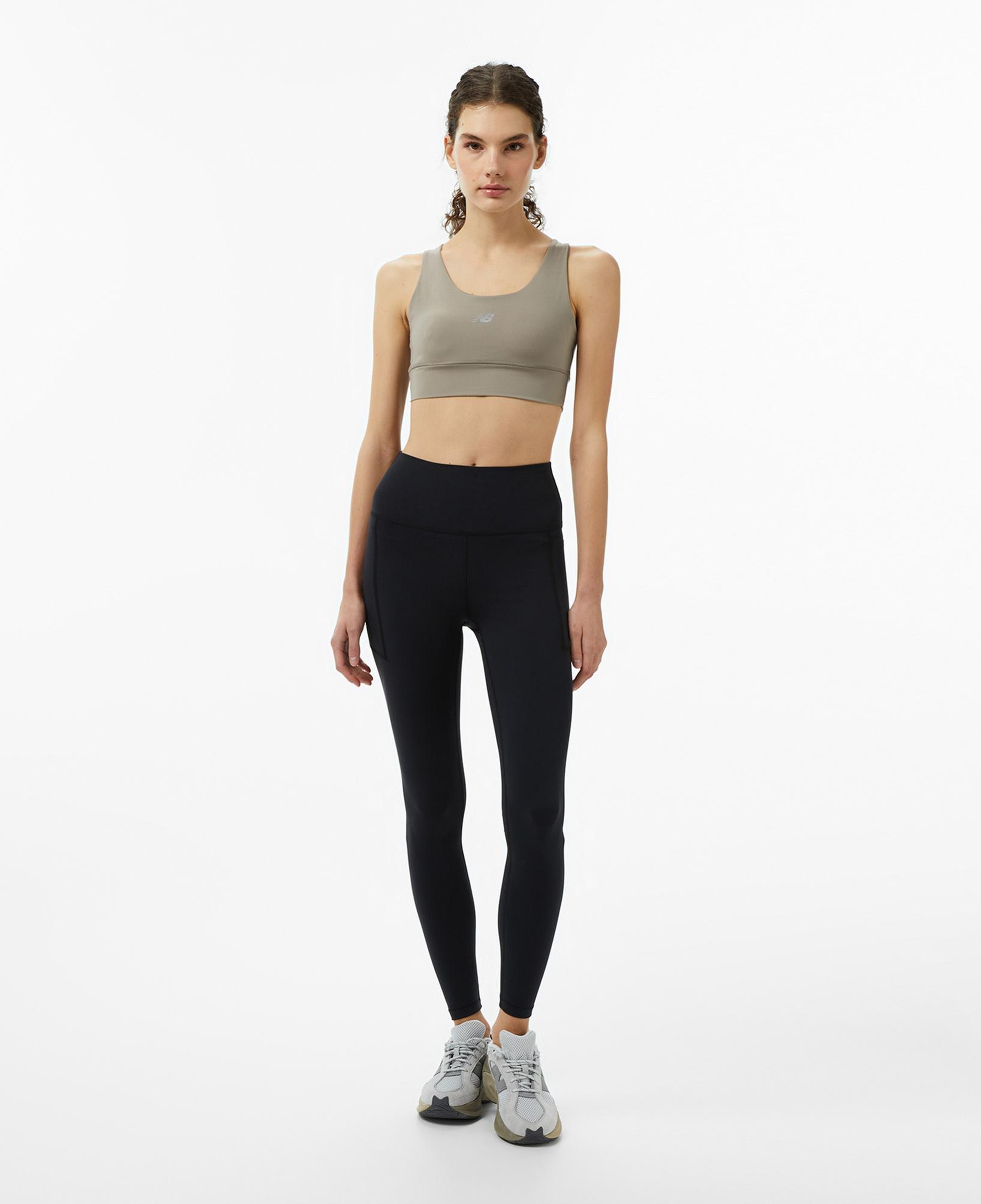 New Balance Harmony Pocket High Rise Legging 27 Kadın Siyah Koşu Tayt