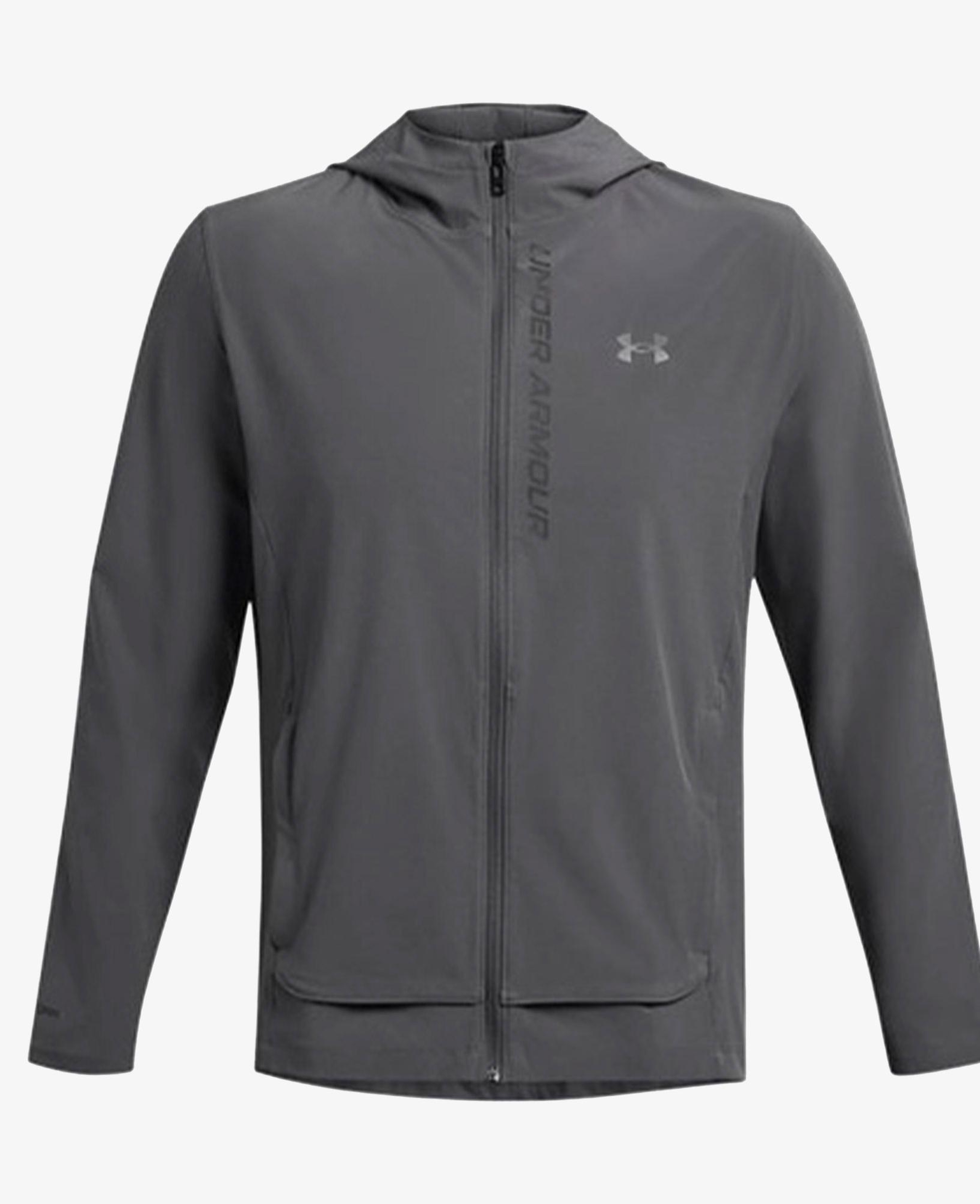 Under Armour Outrun The Erkek Gri Koşu Ceketi