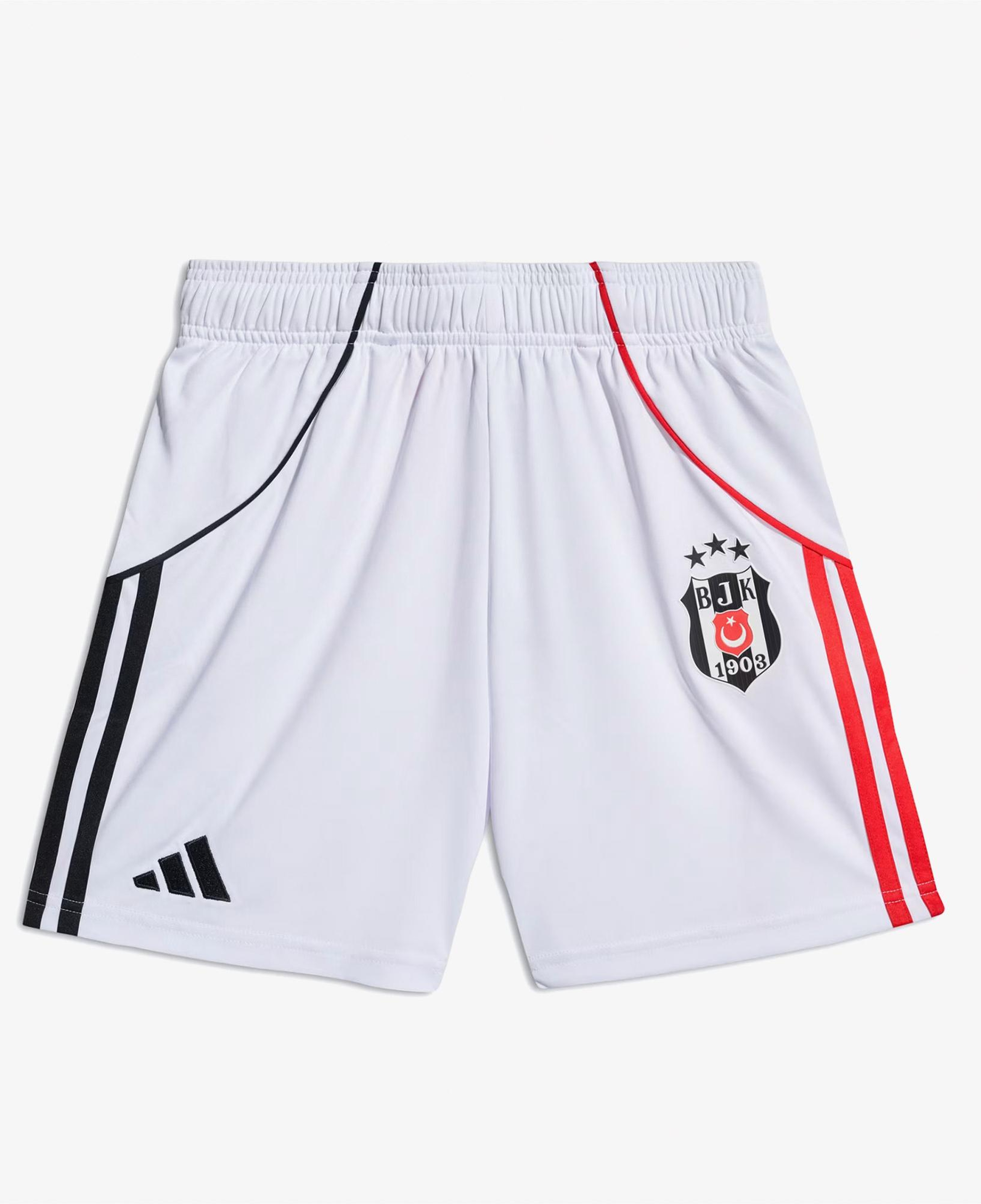 adidas Beşiktaş JK 25/26 Çocuk Beyaz İç Saha Futbol Şortu