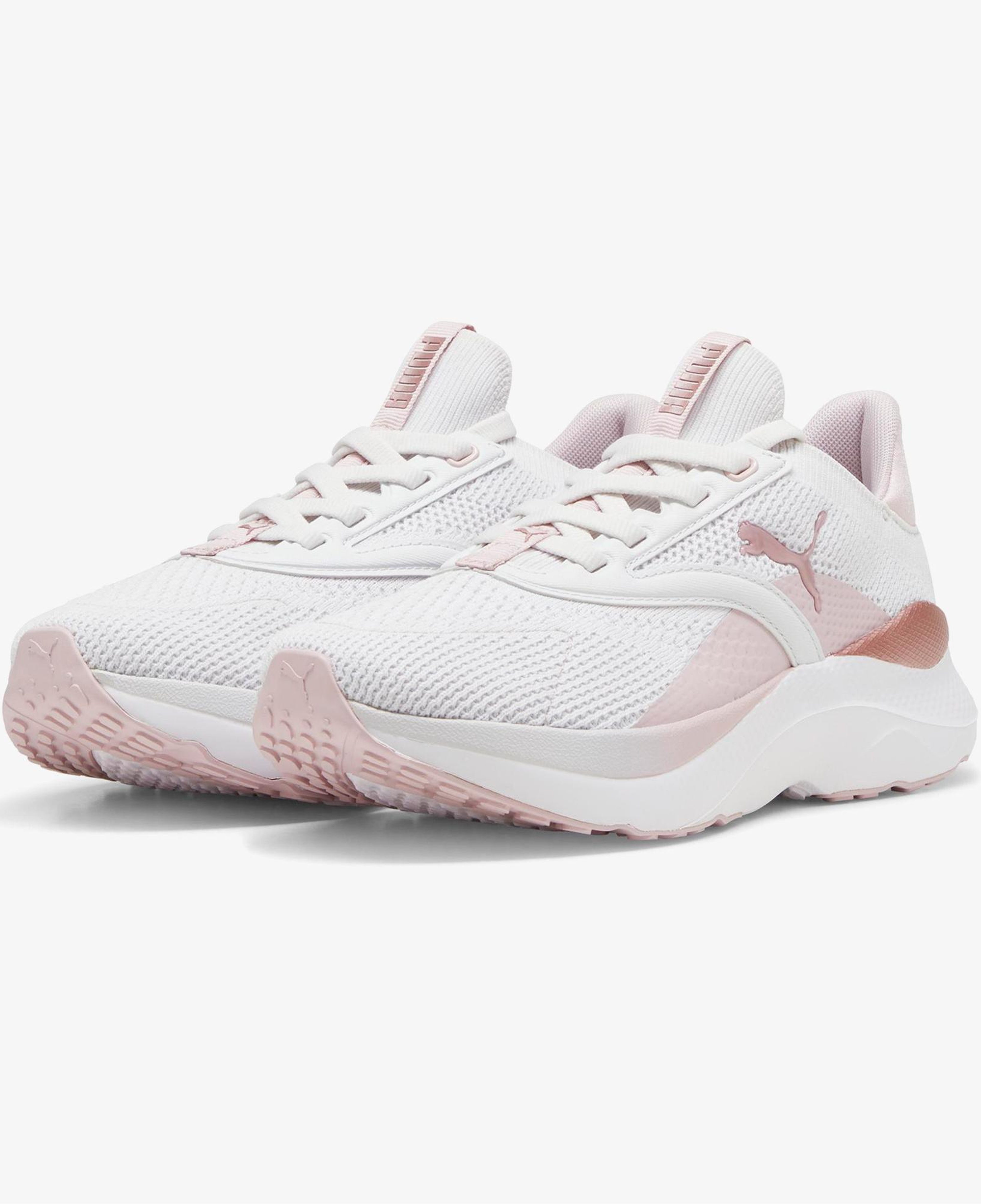 Puma Softride Mayve Kadın Pembe/Beyaz Koşu Ayakkabısı