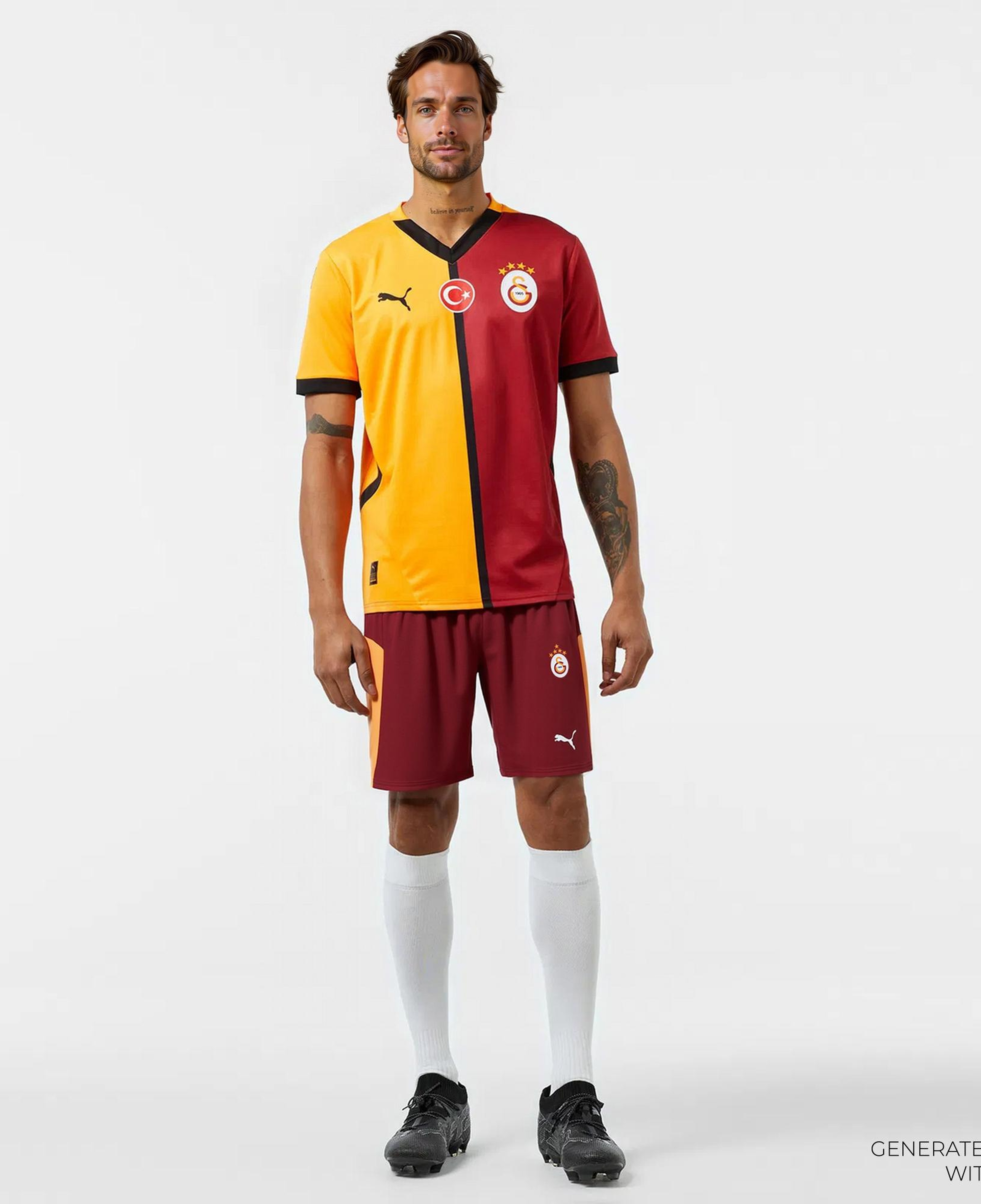 Puma Galatasaray S.K. 25-26 Erkek Kırmızı İç Saha Futbol Şortu