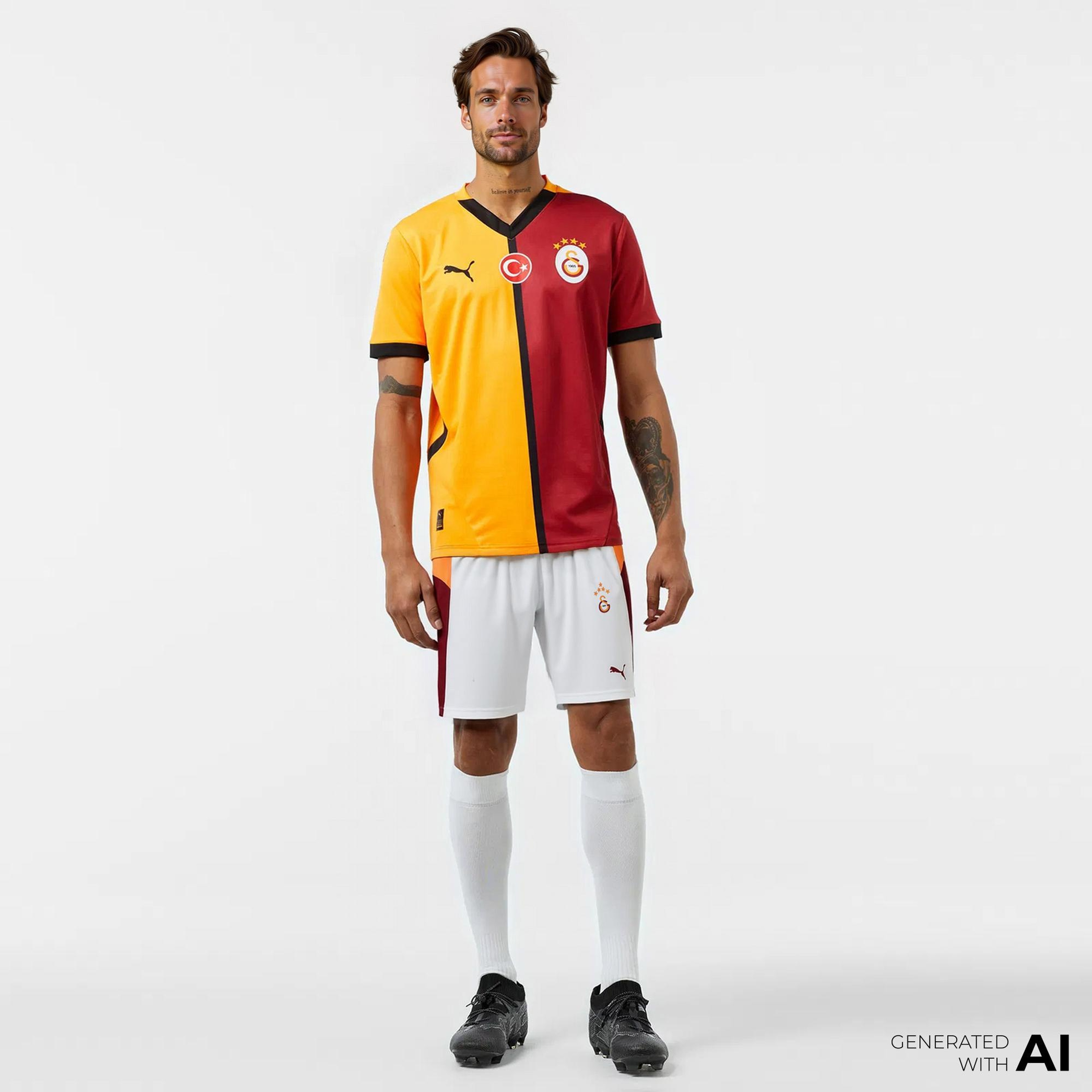 Puma Galatasaray S.K. 25-26 Erkek Beyaz Futbol Şortu