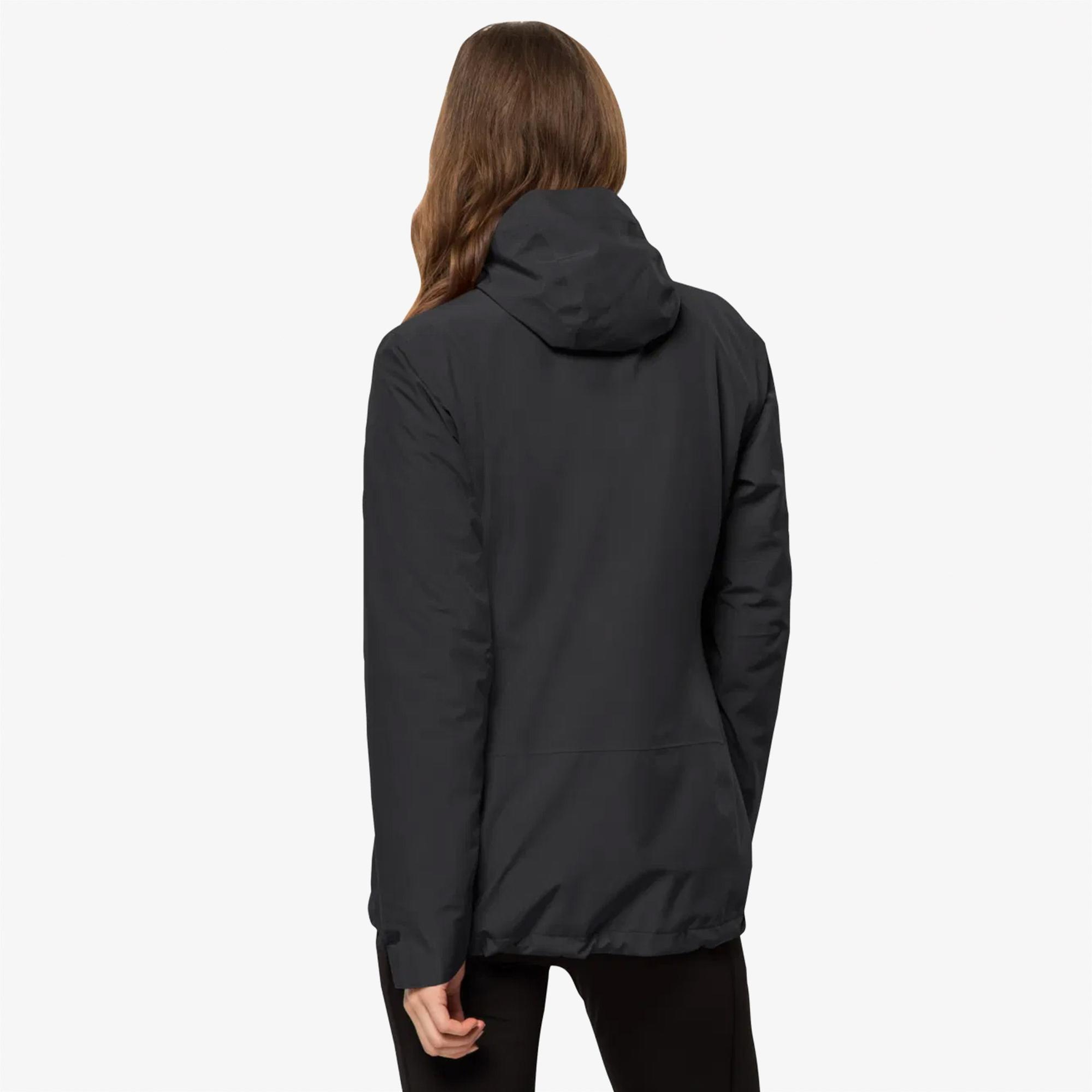 Jack Wolfskin Moonrise 3in1 Kadın Siyah Outdoor Ceket