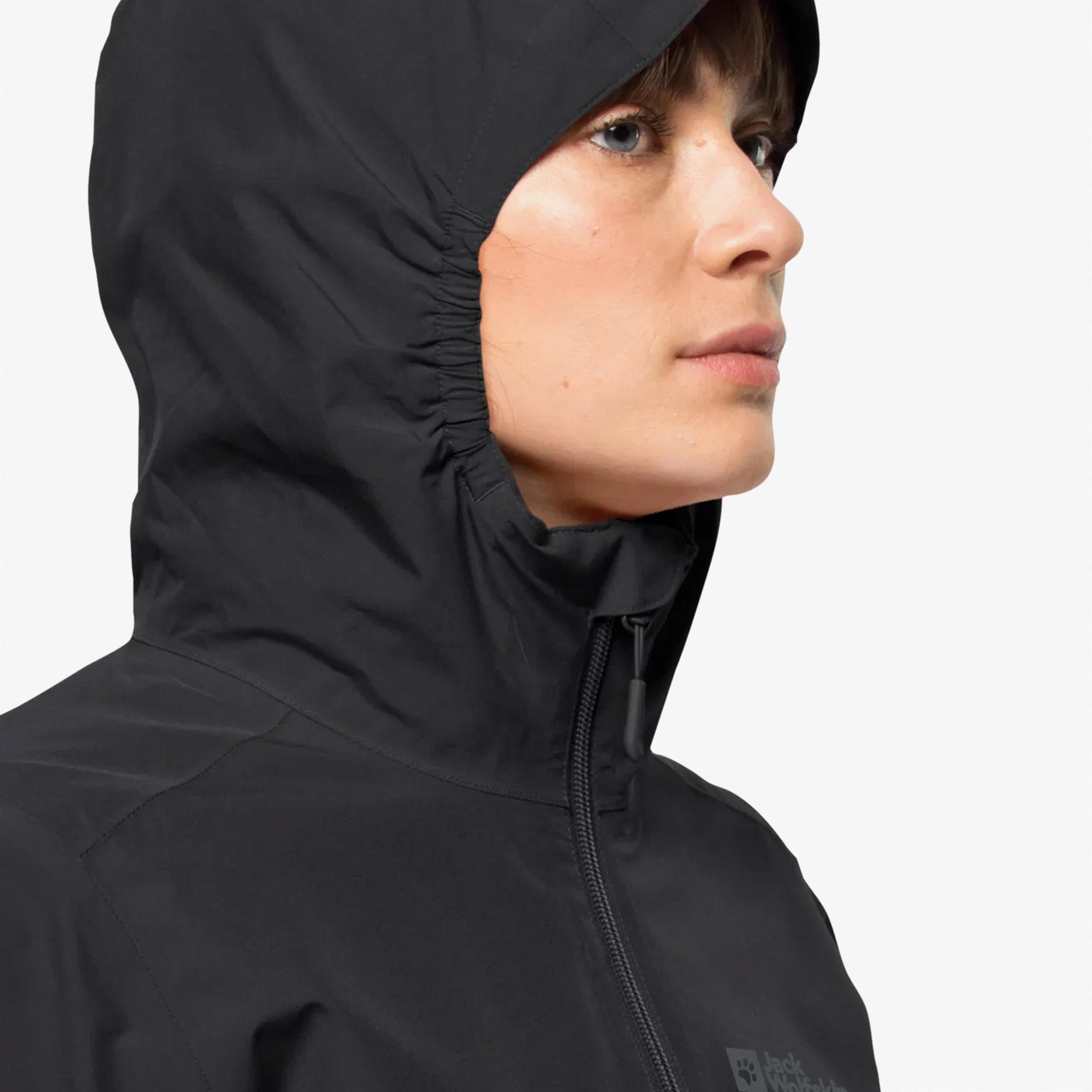 Jack Wolfskin Moonrise 3in1 Kadın Siyah Outdoor Ceket