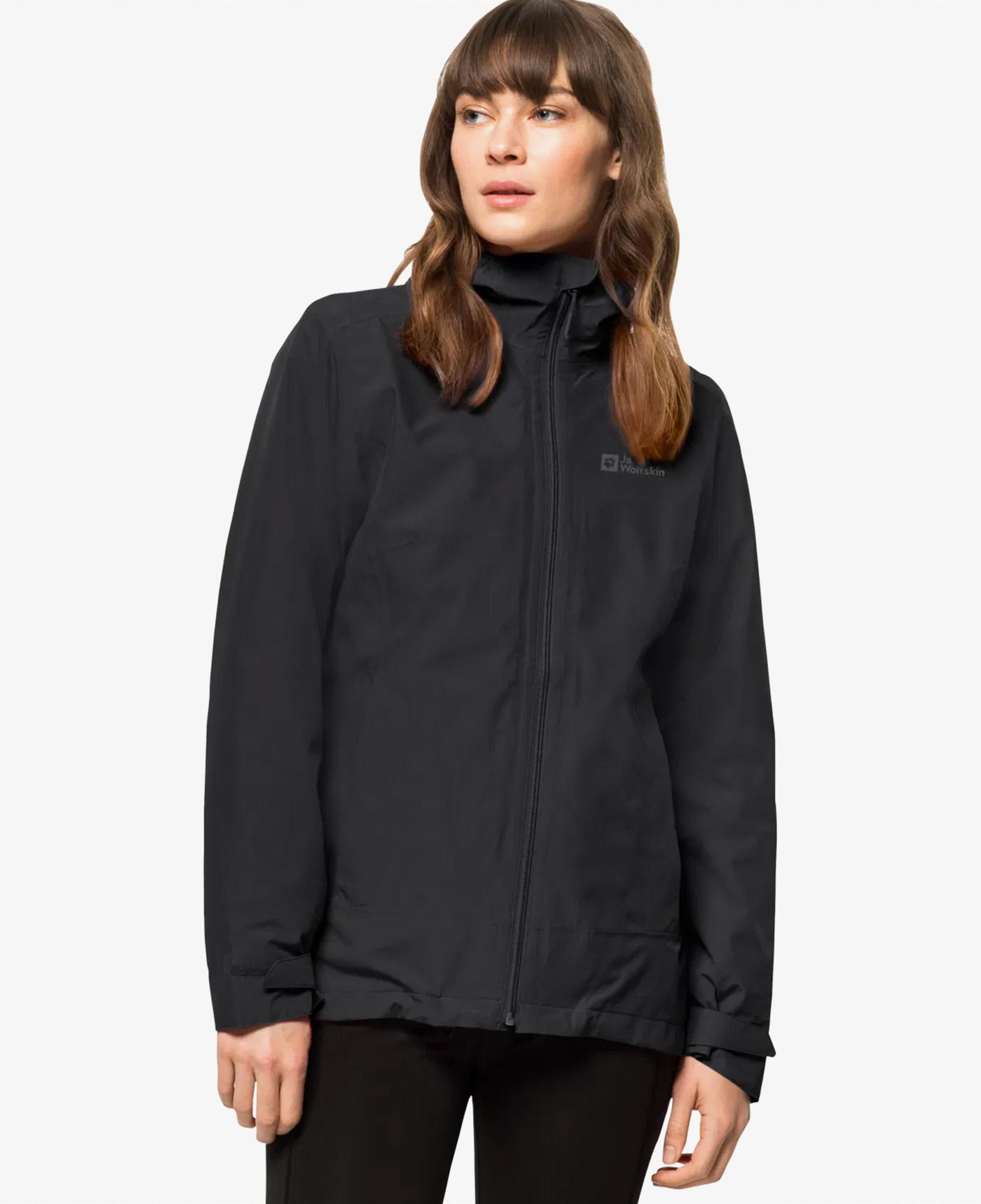 Jack Wolfskin Moonrise 3in1 Kadın Siyah Outdoor Ceket