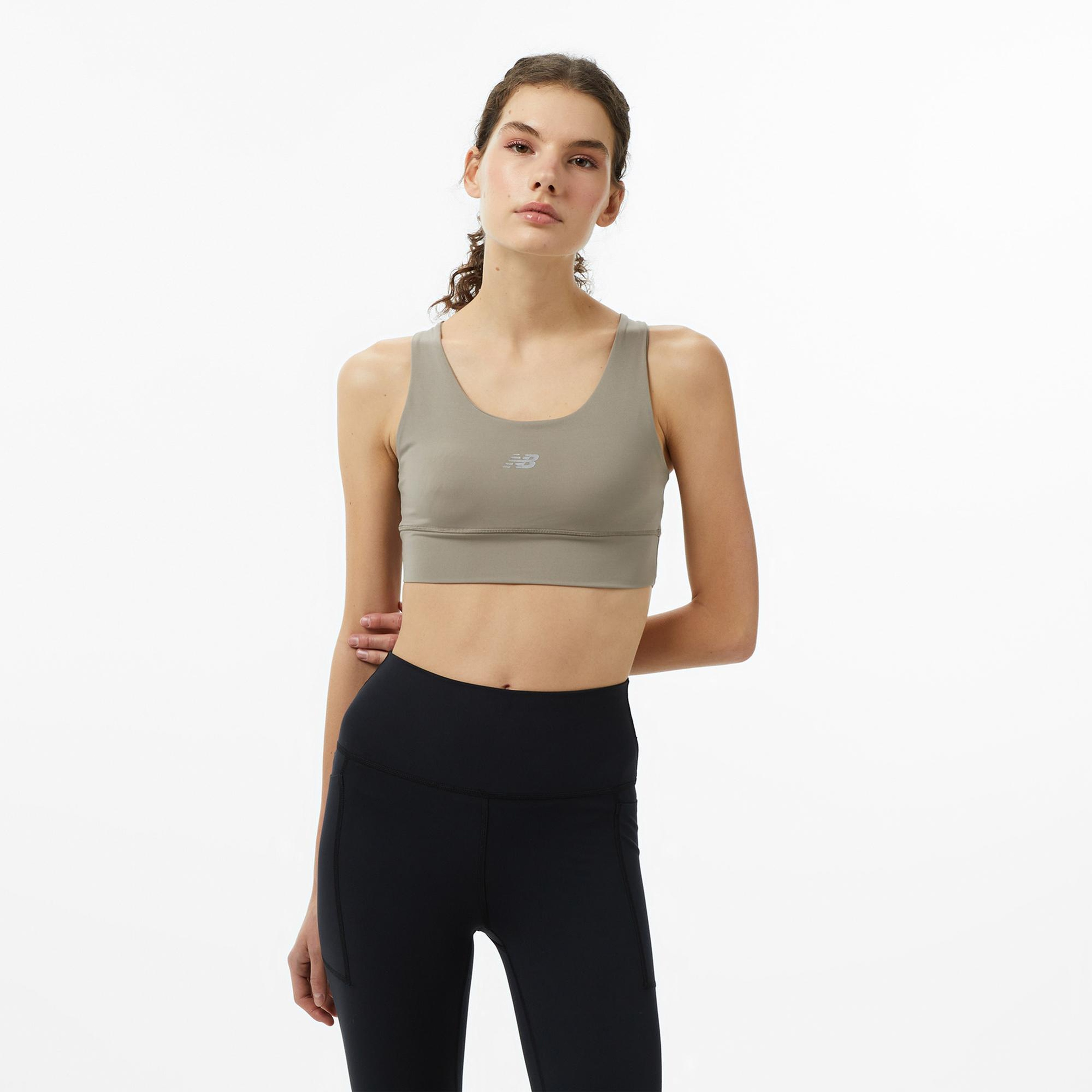 New Balance Classic Kadın Bej Koşu Bra