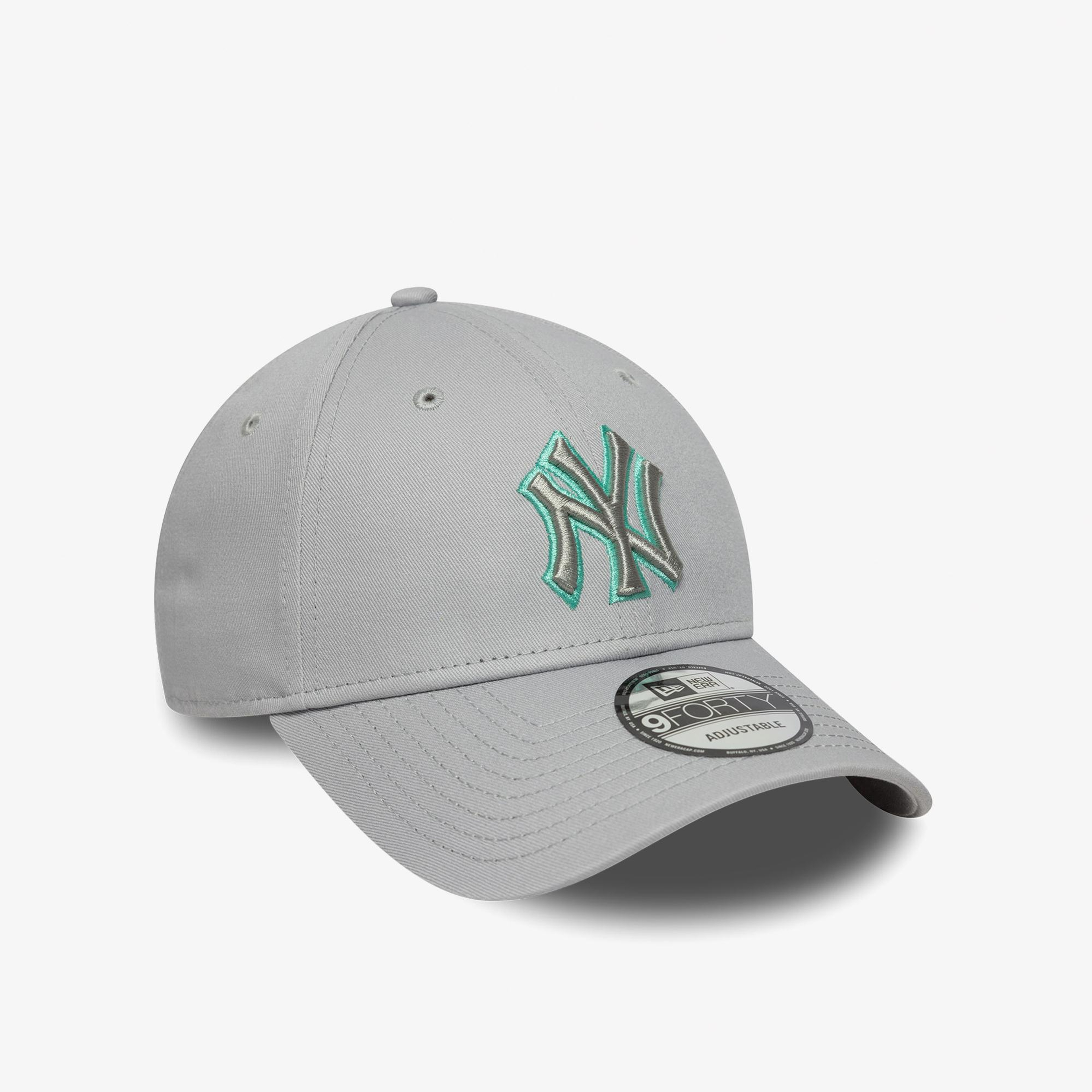 New Era New York Yankees Team Outline 9Forty Unisex Gri Şapka