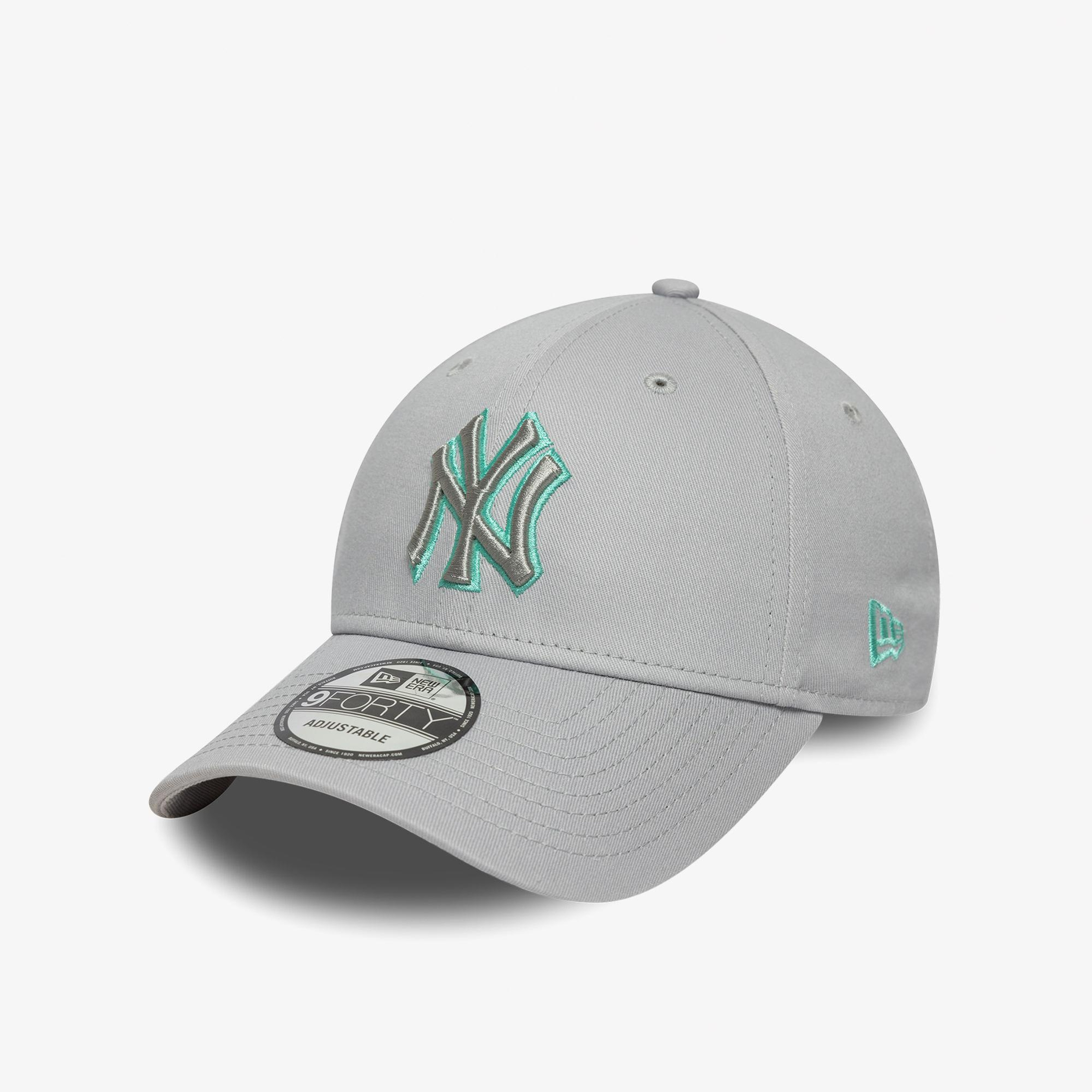 New Era New York Yankees Team Outline 9Forty Unisex Gri Şapka