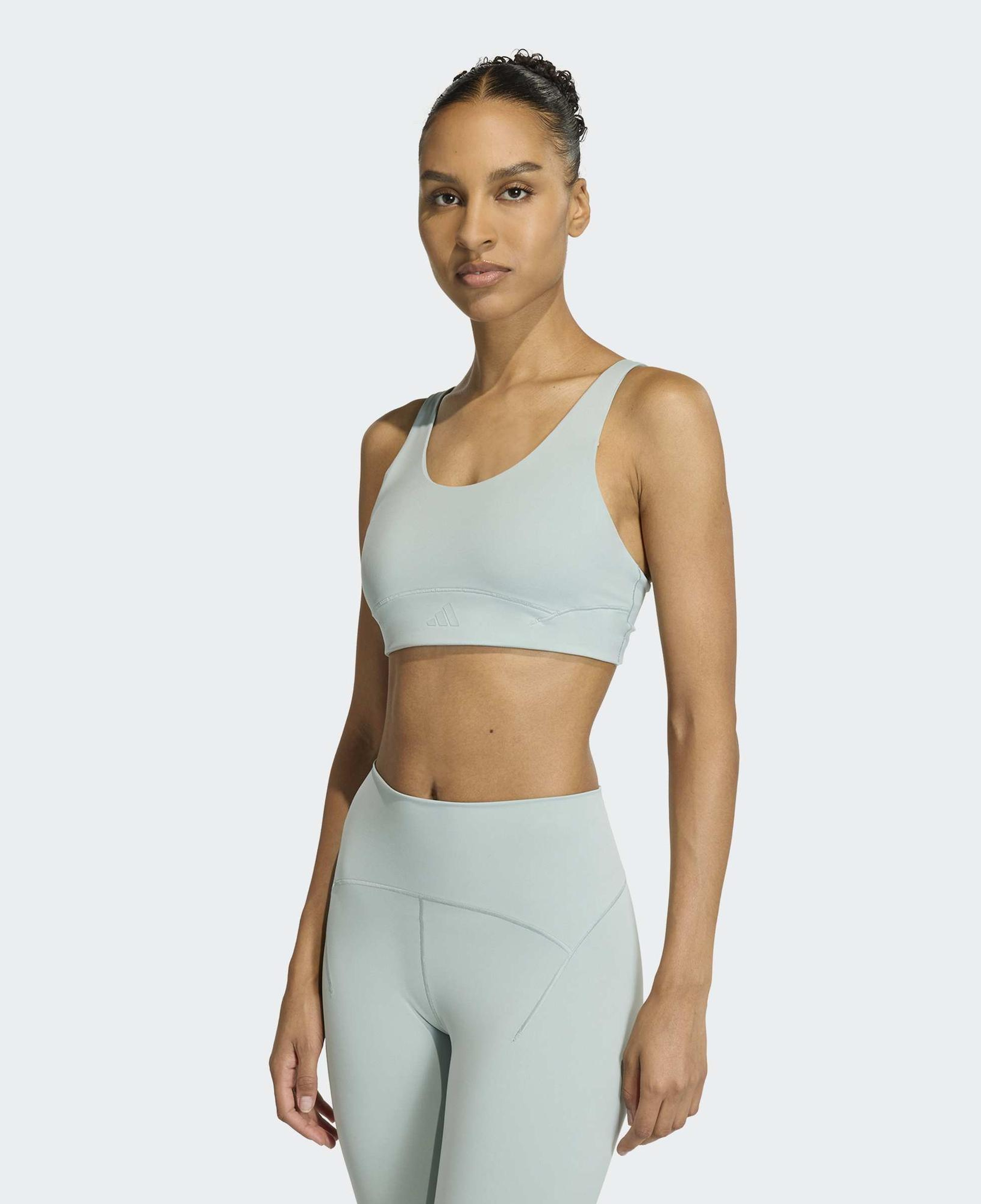 adidas All Me Luxe Medium Support Kadın Yeşil Antrenman Bra