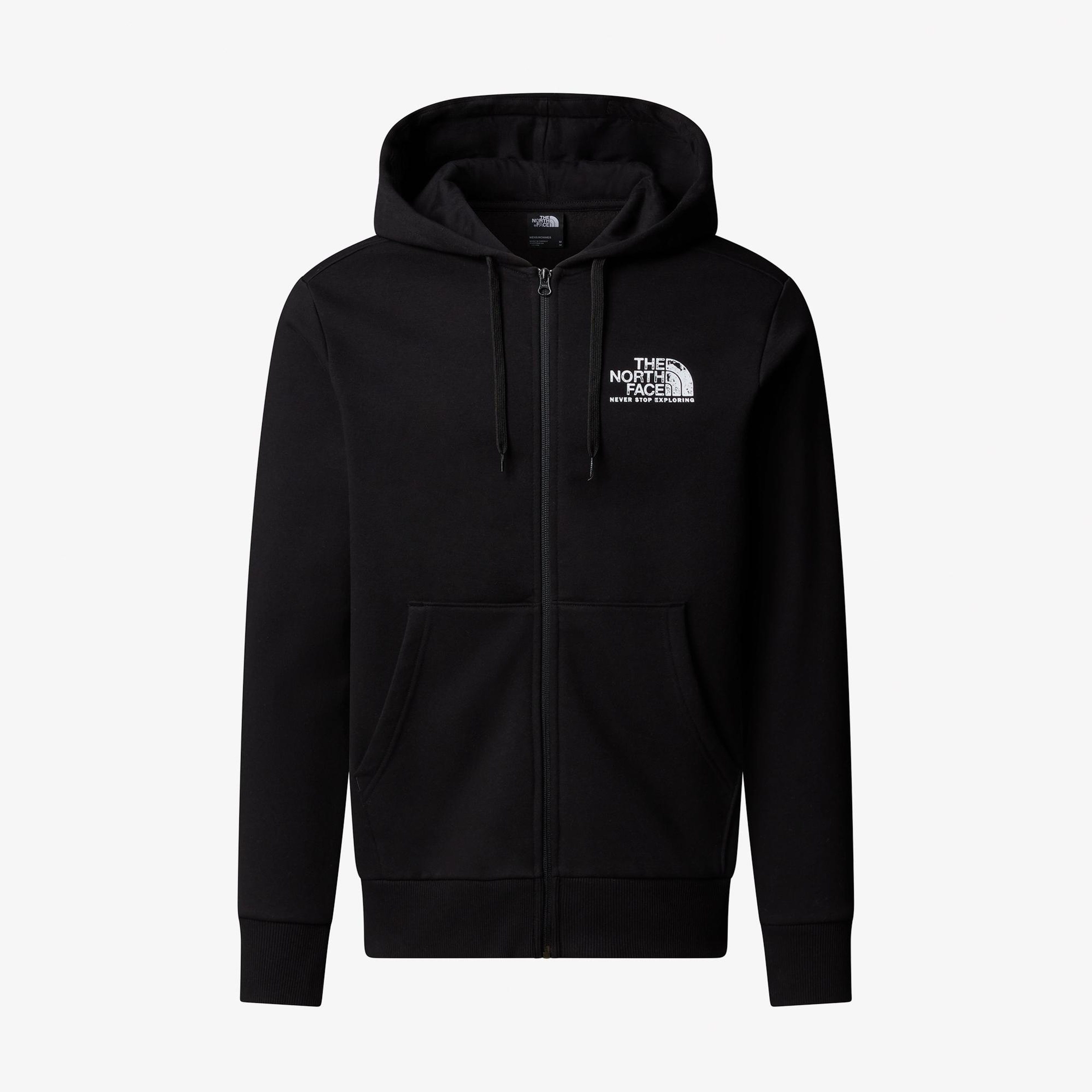 The North Face Blanca Peak Full Zip Erkek Siyah Polar