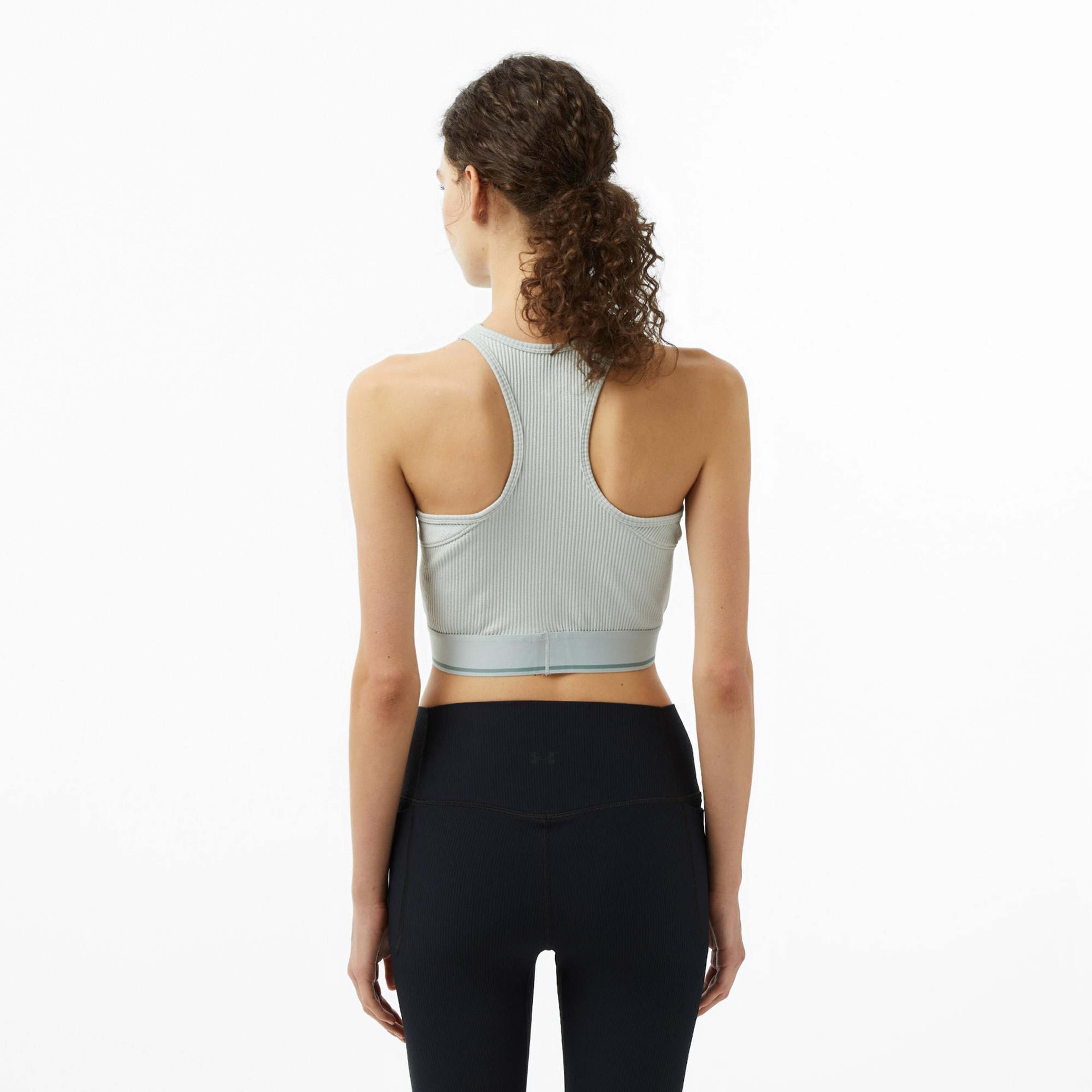 Under Armour Meridian Rib Antrenman Branded Kadın Yeşil Koşu Atlet