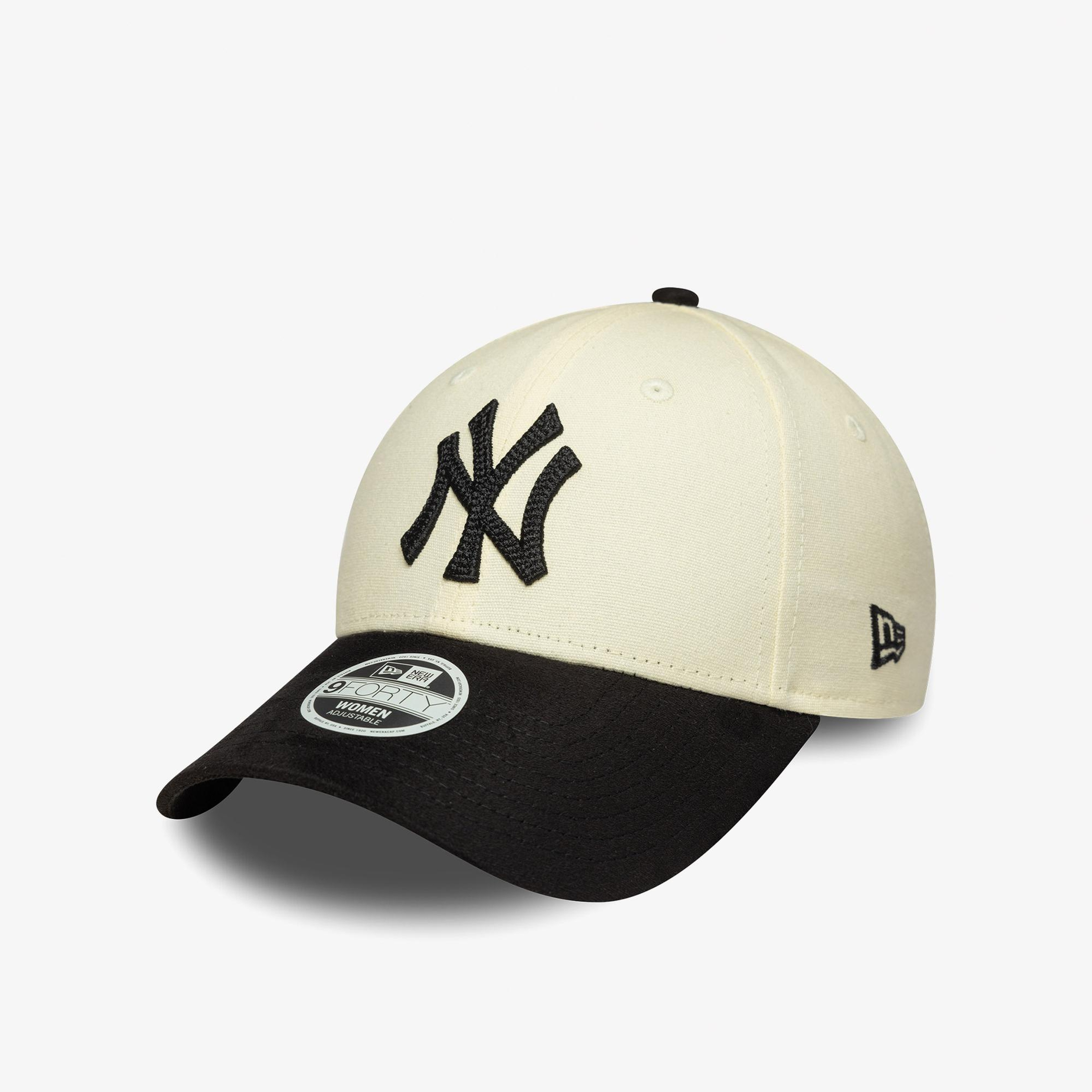 New Era New York Yankees MLB Suni Süet 9FORTY Unisex Bej Şapka