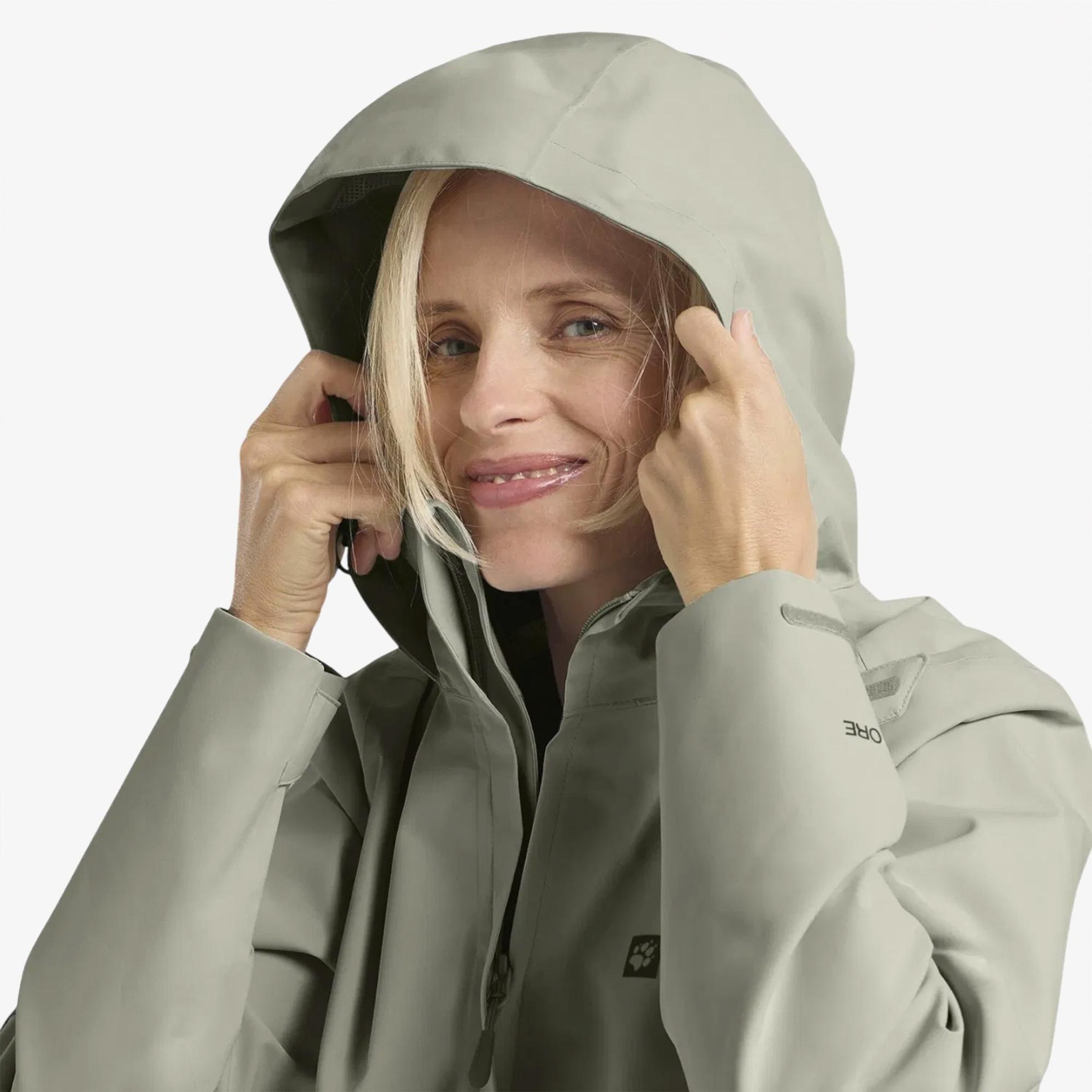 Jack Wolfskin Trailtime 2L Kadın Yeşil Outdoor Ceket