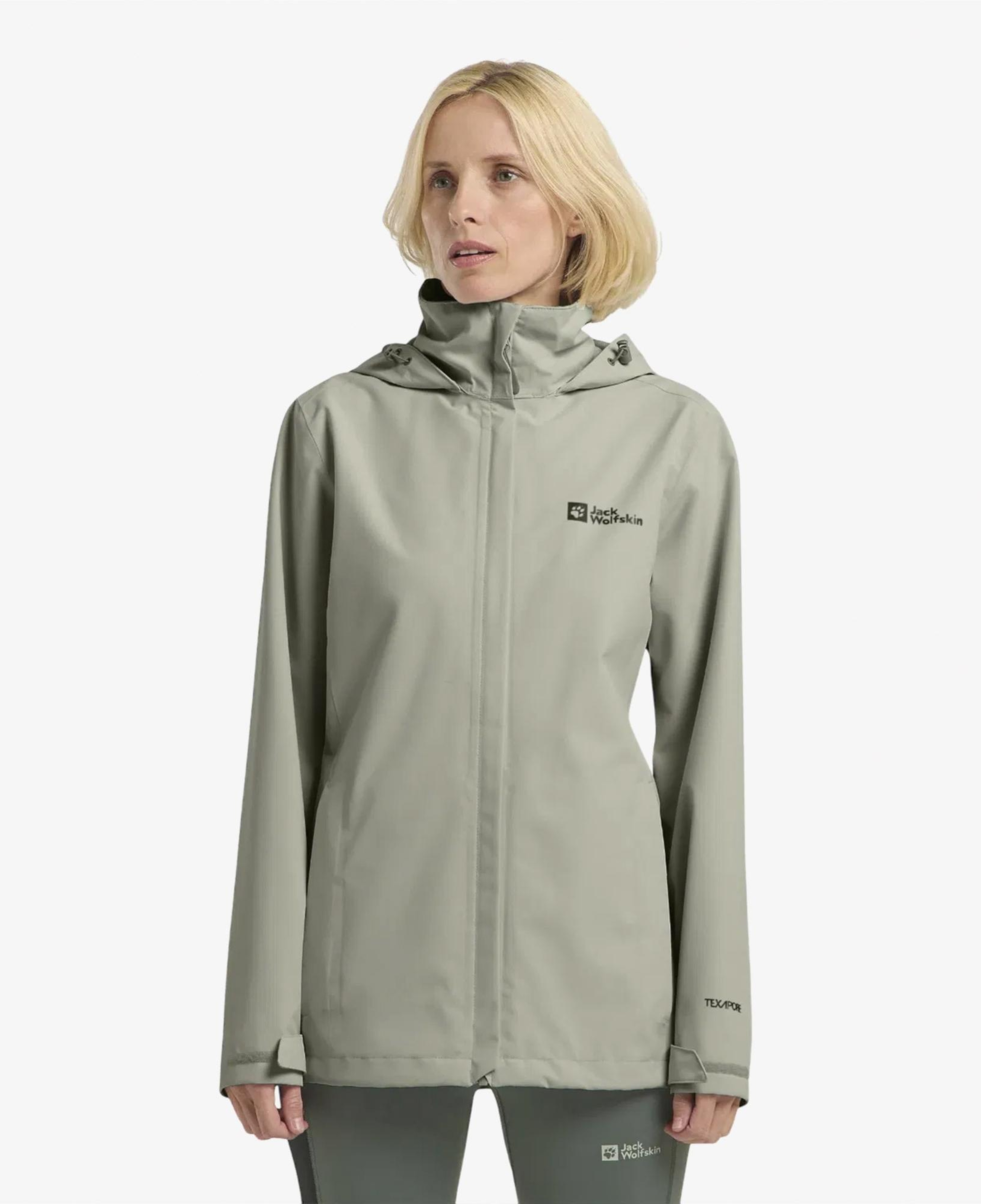 Jack Wolfskin Trailtime 2L Kadın Yeşil Outdoor Ceket