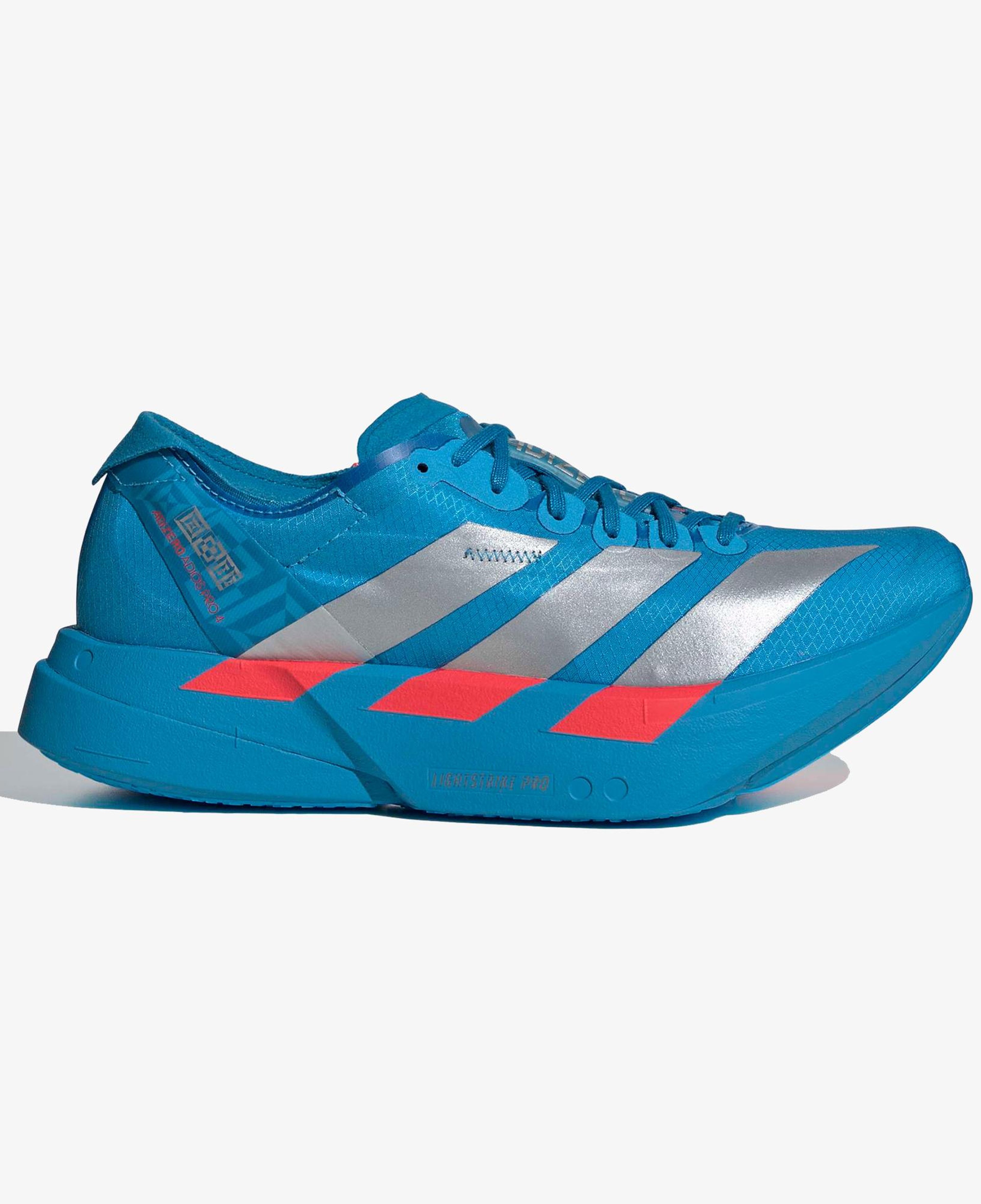 adidas Adizero Adios Pro 4 Kadın Mavi Koşu Ayakkabısı