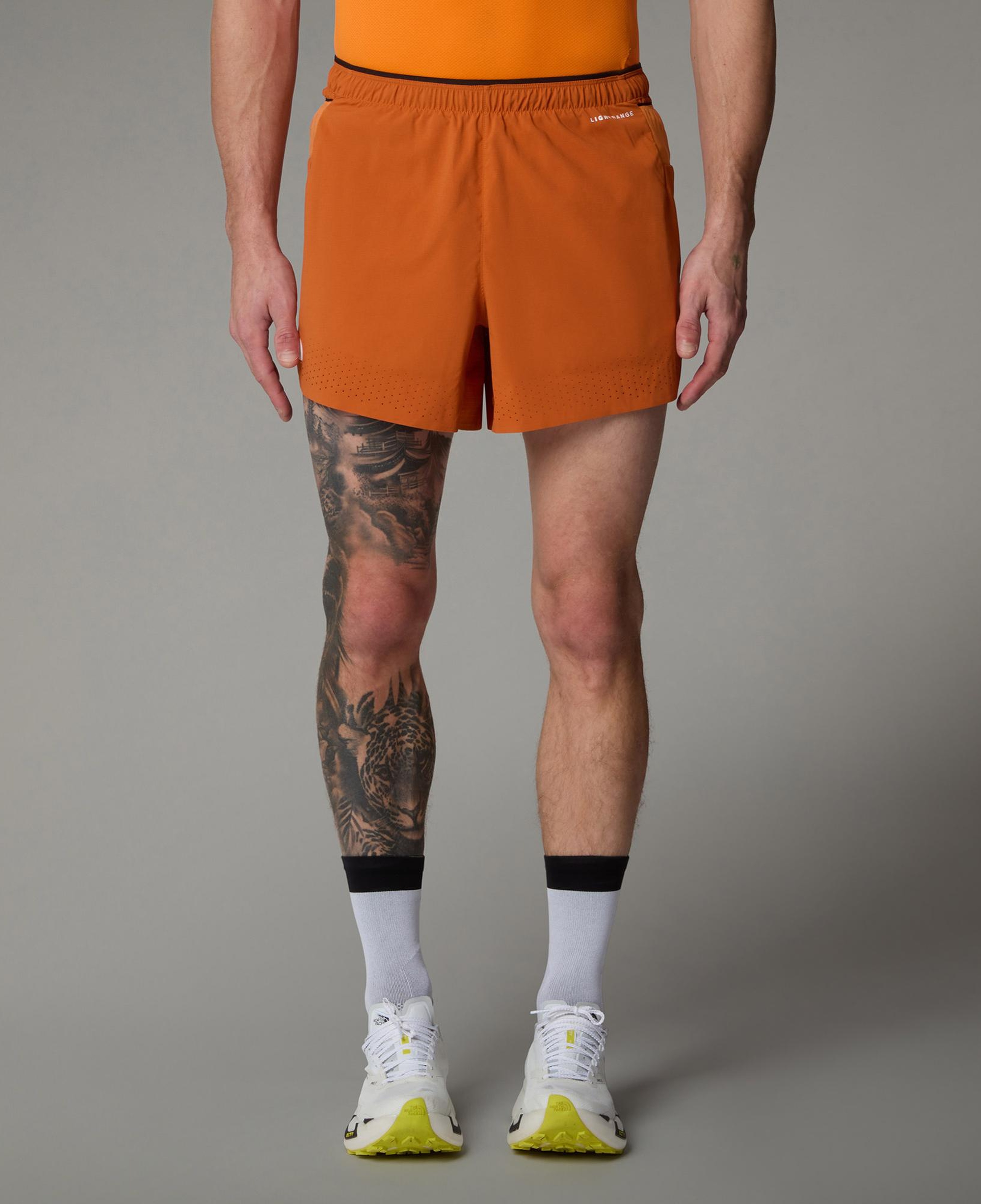 The North Face Summit Pacesetter 5in Erkek Turuncu Koşu Şortu