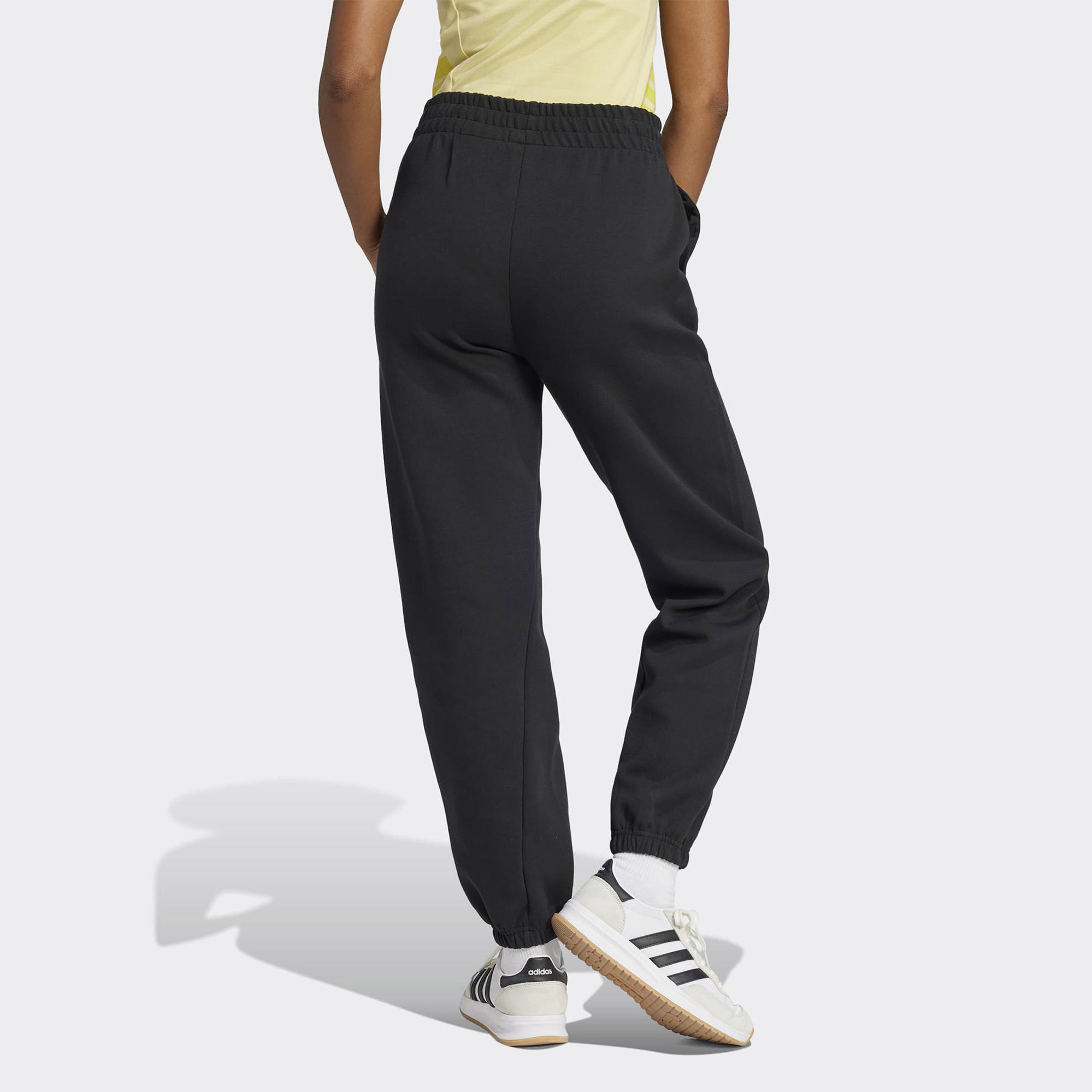 adidas Future icons Small Logo Kadın Siyah Antrenman Eşofman Altı