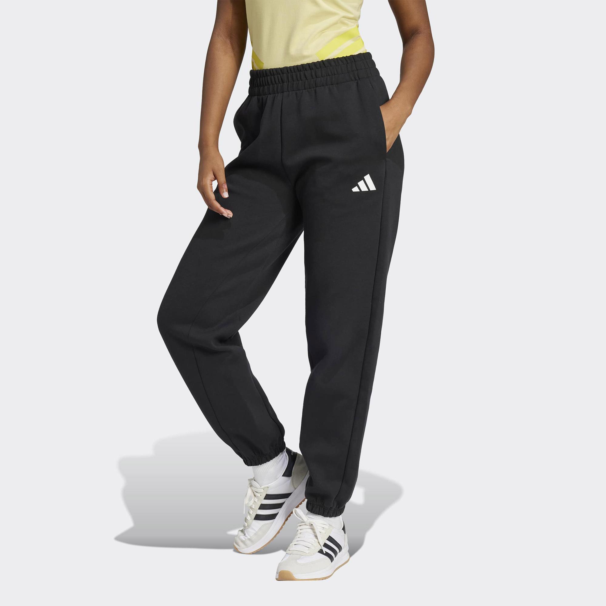 adidas Future icons Small Logo Kadın Siyah Antrenman Eşofman Altı