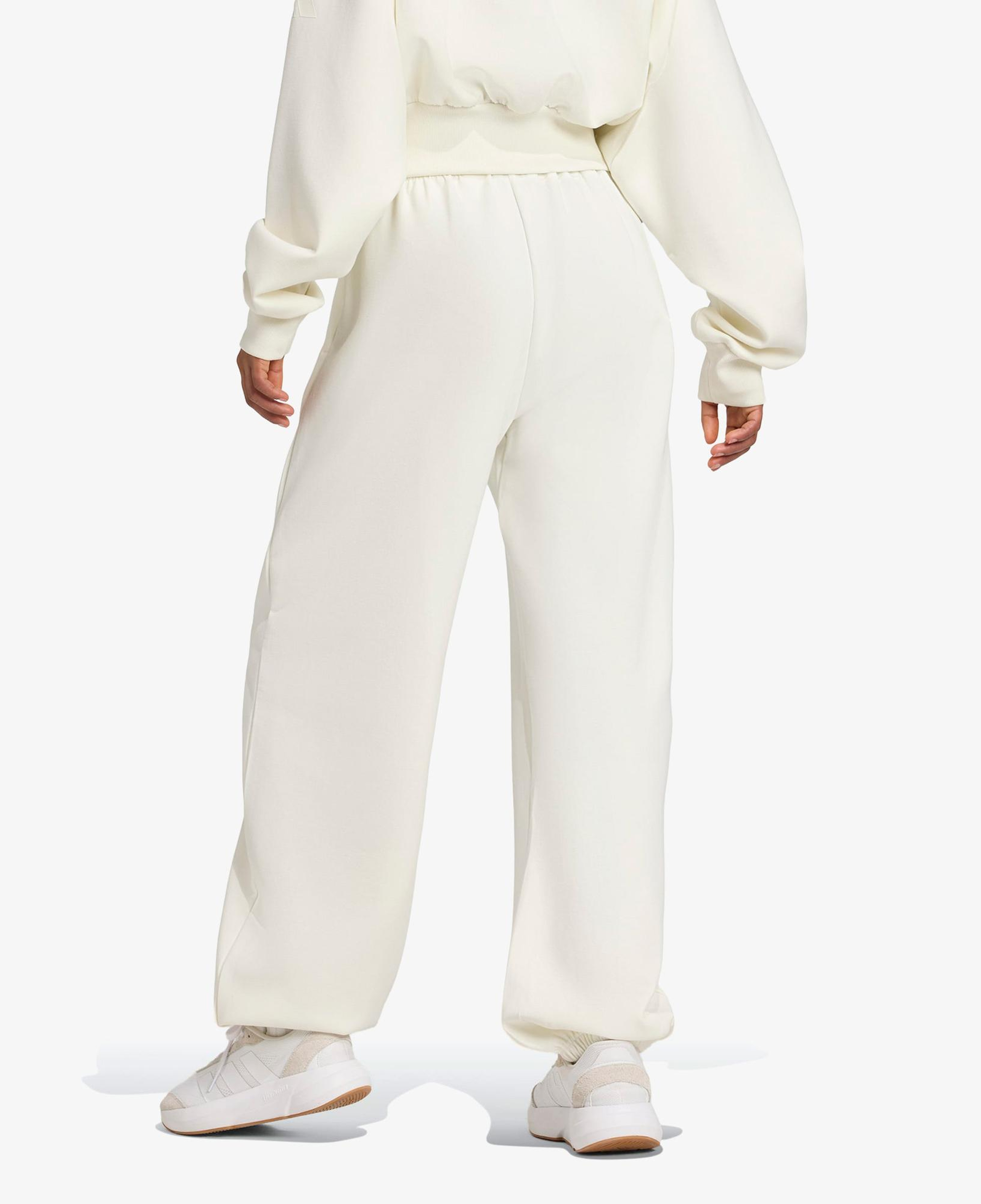 adidas Soft Lux Loose Kadın Beyaz Antrenman Eşofman Altı