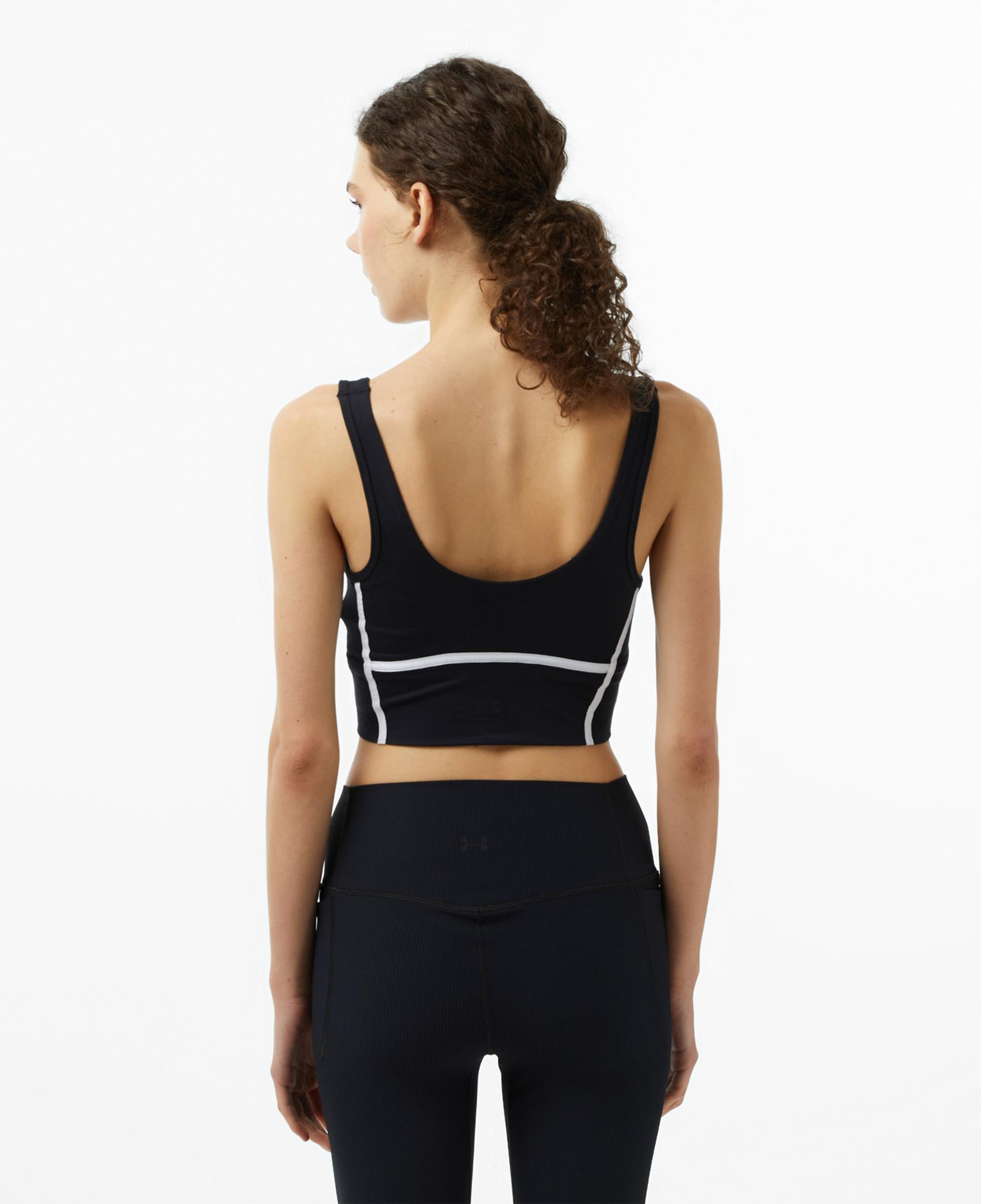Under Armour Meridian Piped Crop Kadın Siyah Koşu Atlet