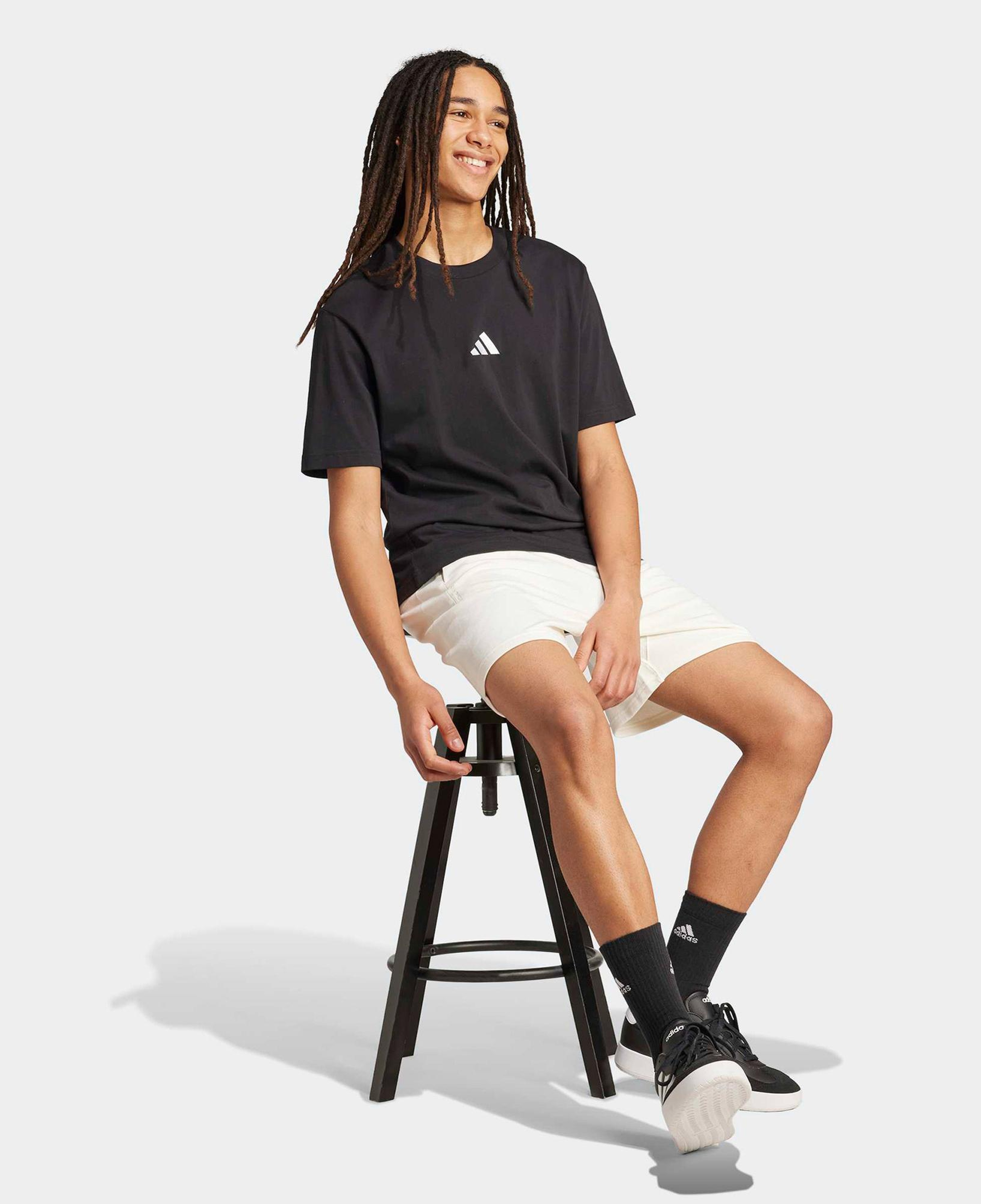 adidas All Szn French Terry Erkek Beyaz Antrenman Şortu