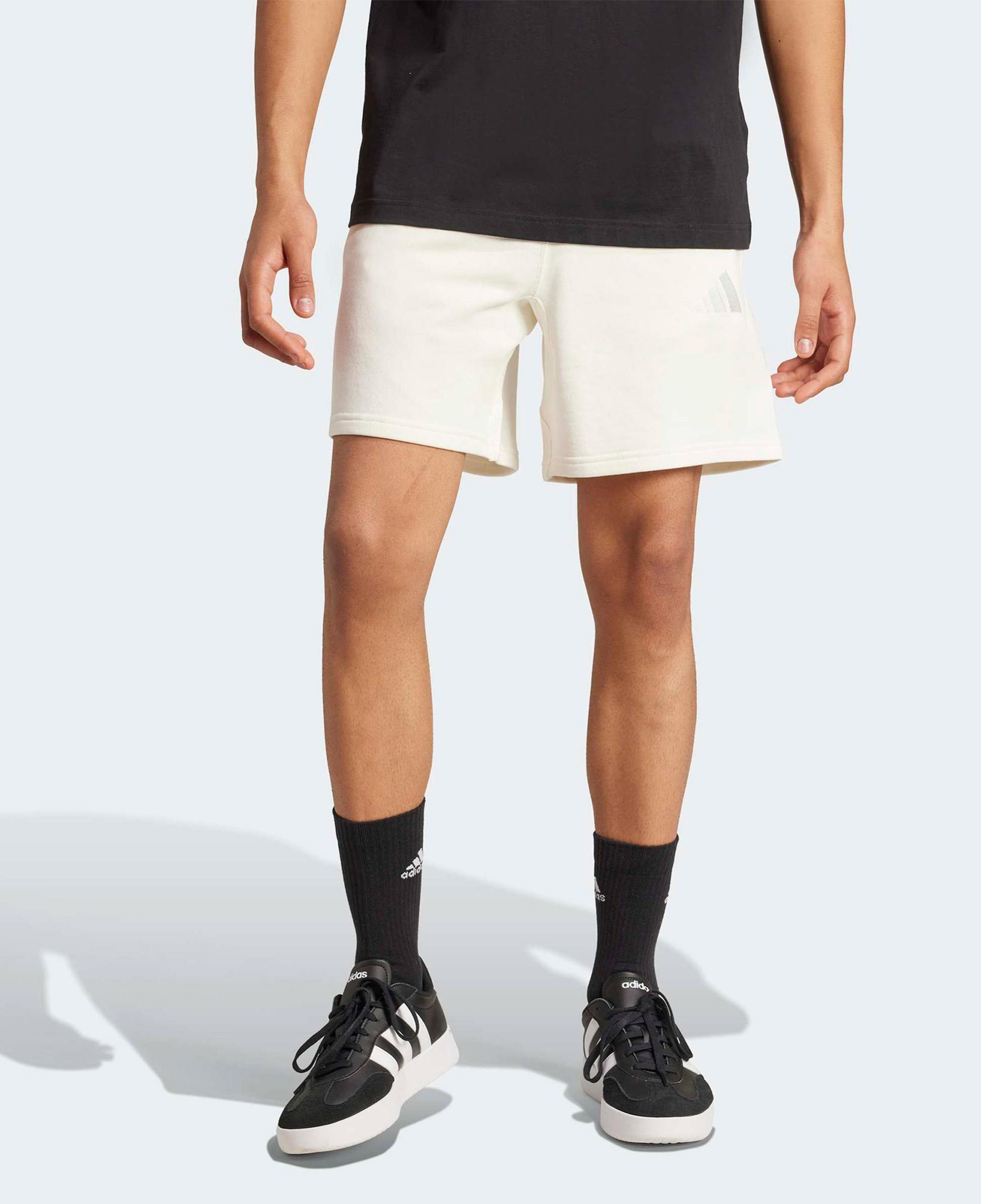 adidas All Szn French Terry Erkek Beyaz Antrenman Şortu