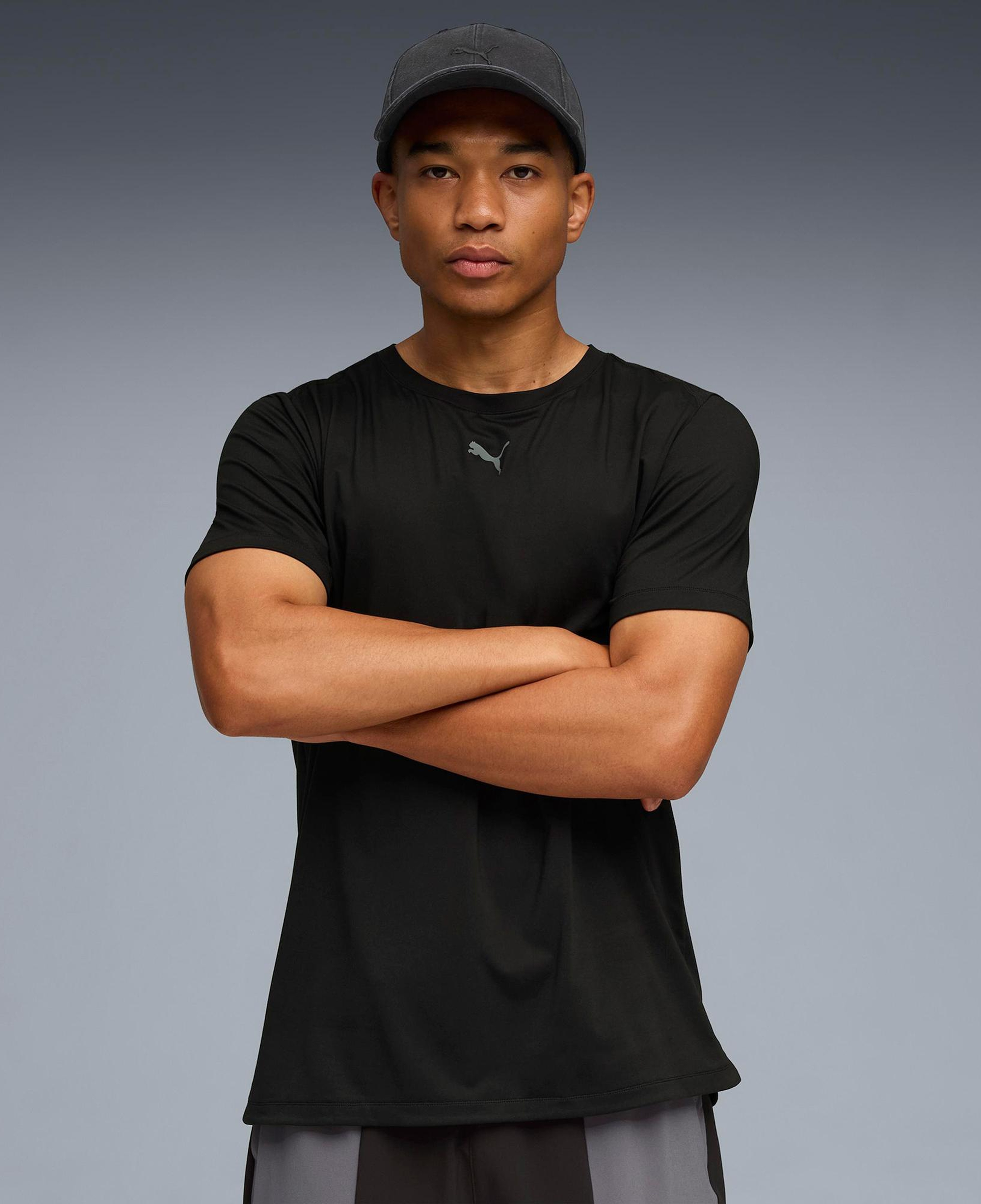 Puma Cloudspun Erkek Siyah Antrenman T-Shirt