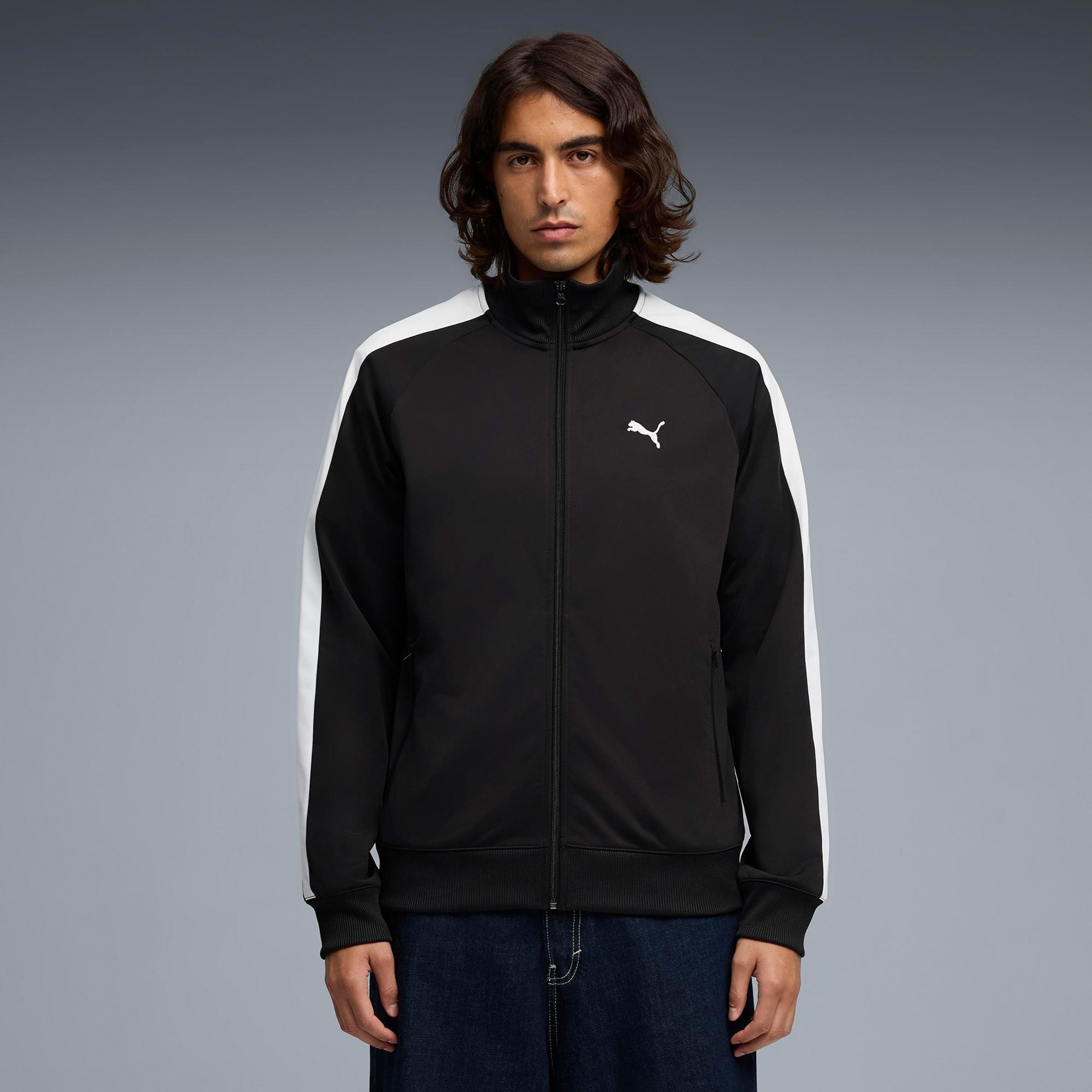 Puma Ess T7 Poly Track Erkek Siyah Eşofman Üstü